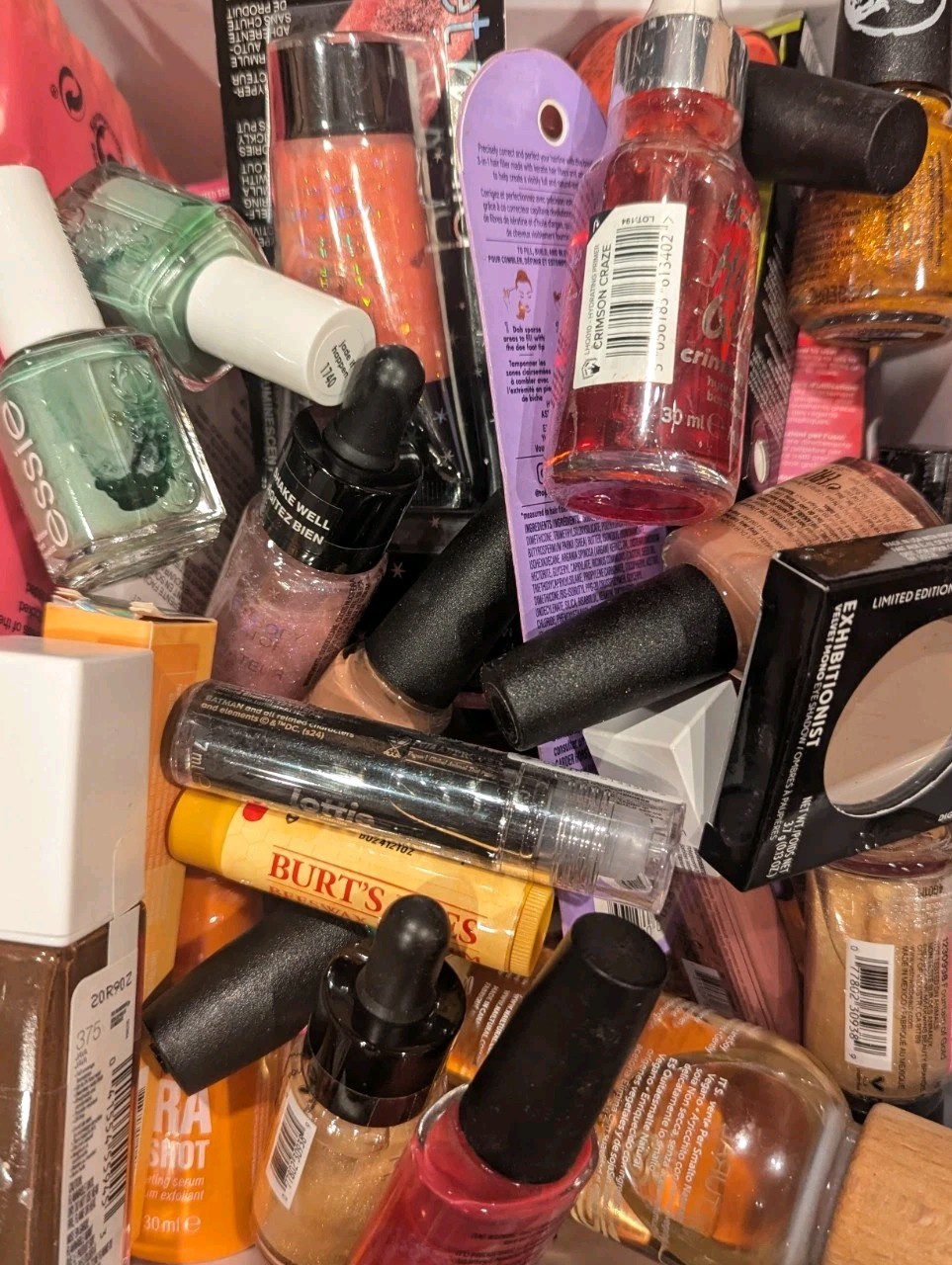 Lot Of 100 Pcs Premium Unused Cosmetics All Open Box/ Damaged Box