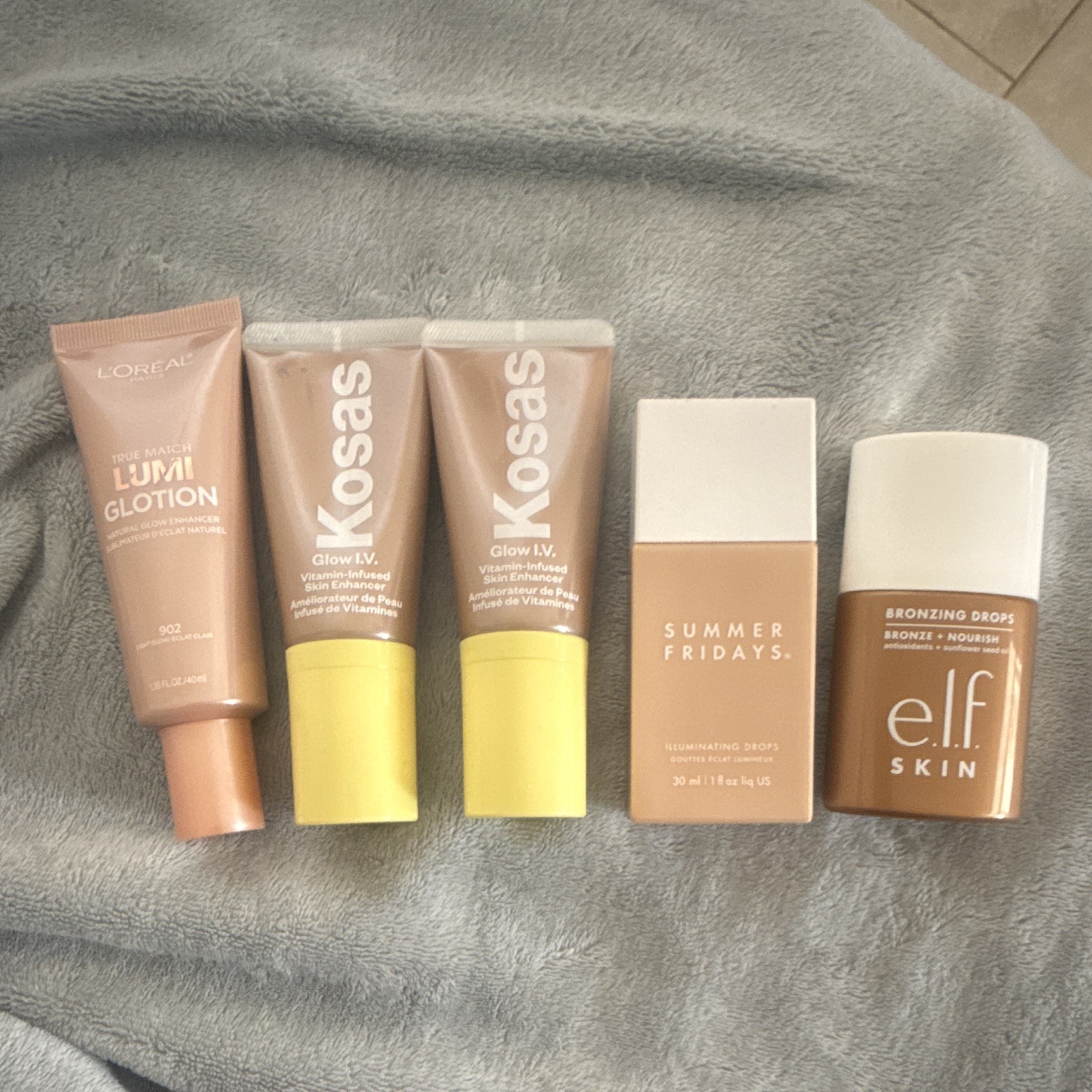 Mixed Brands Illuminating Full Size Makeup Lot: L’Oréal, Kosas, Summer Fridays