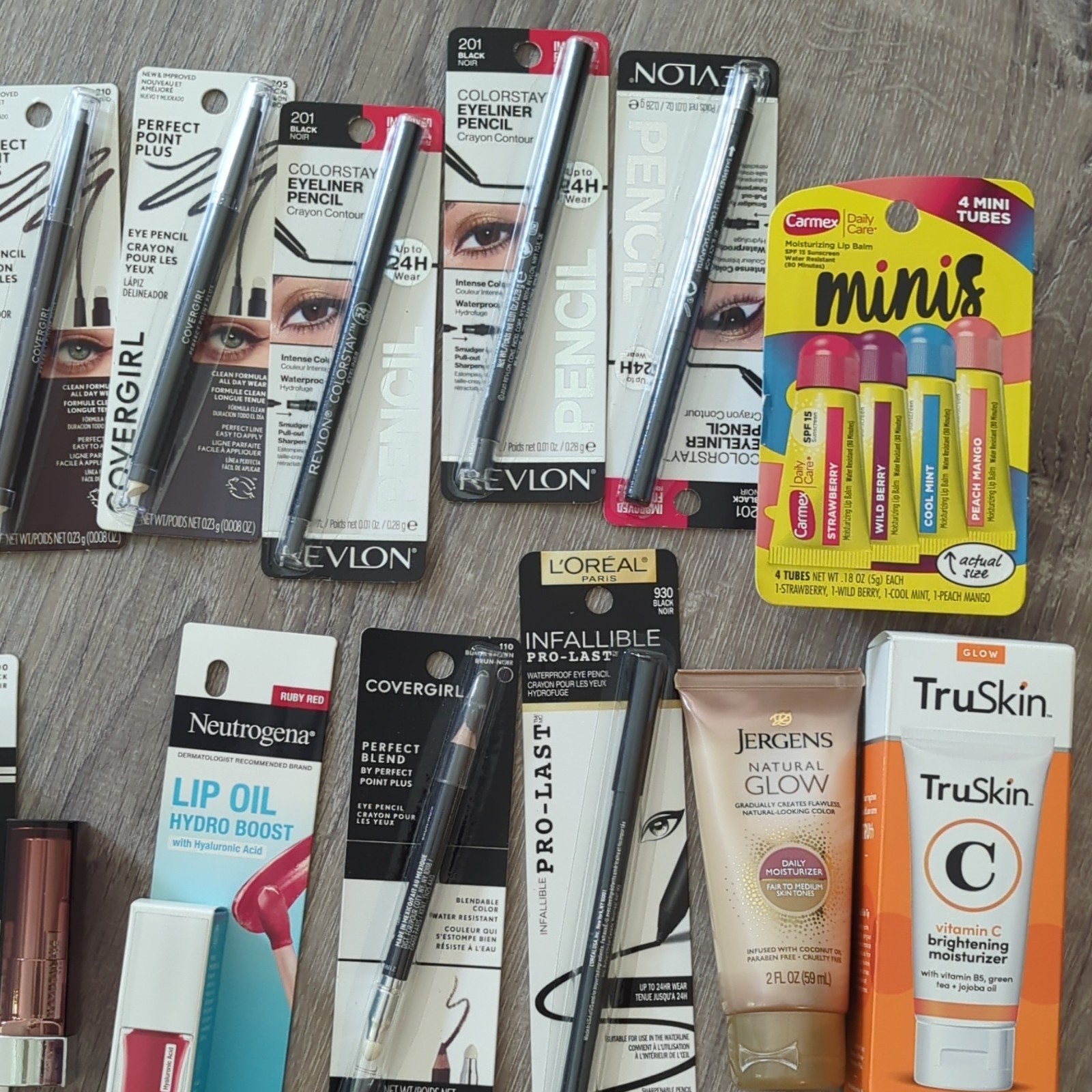 Assorted CoverGirl Revlon L’Oreal Maybelline Neutrogena Full Size Lot