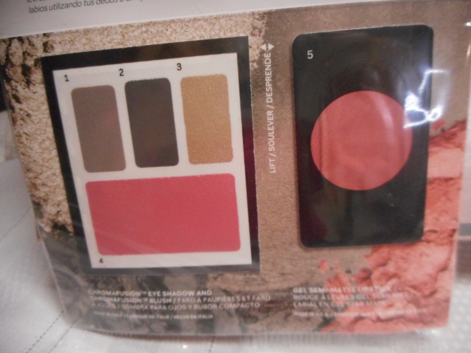 Mary Kay color card sample sheets 1 Pack (5 Sheets) Cashmere Ombre Smoky Quartz