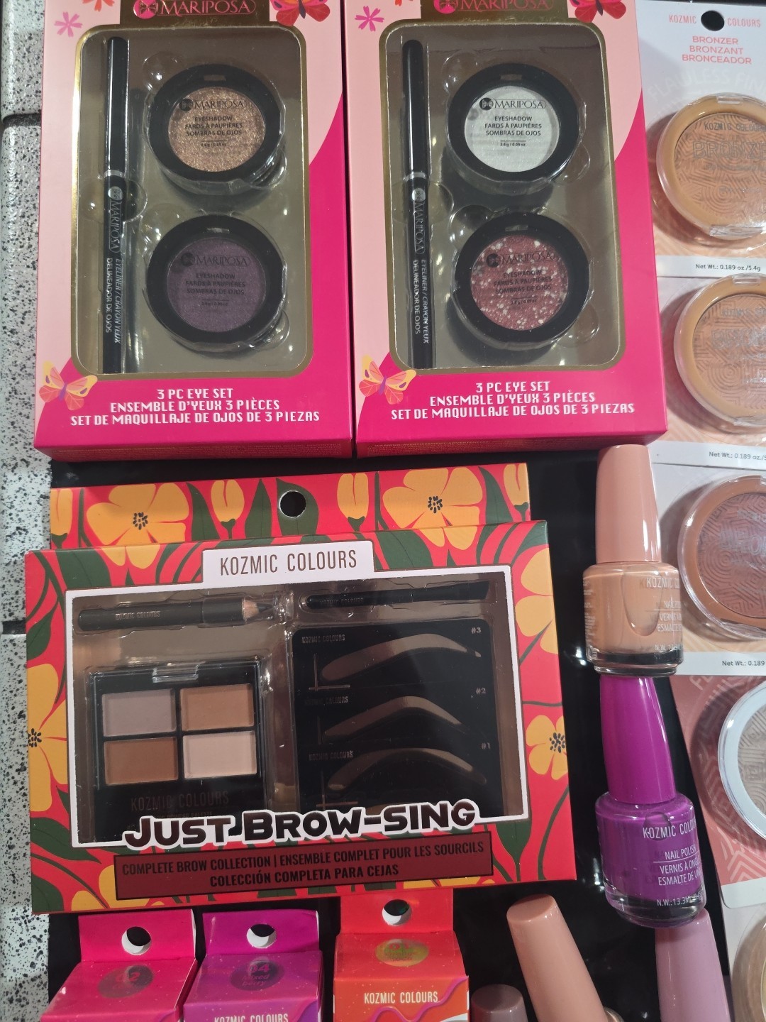 RANDOM BULK Wholesale Mixed Makeup Cosmetics 35 Pcs Lot Kozmic Colors Brand