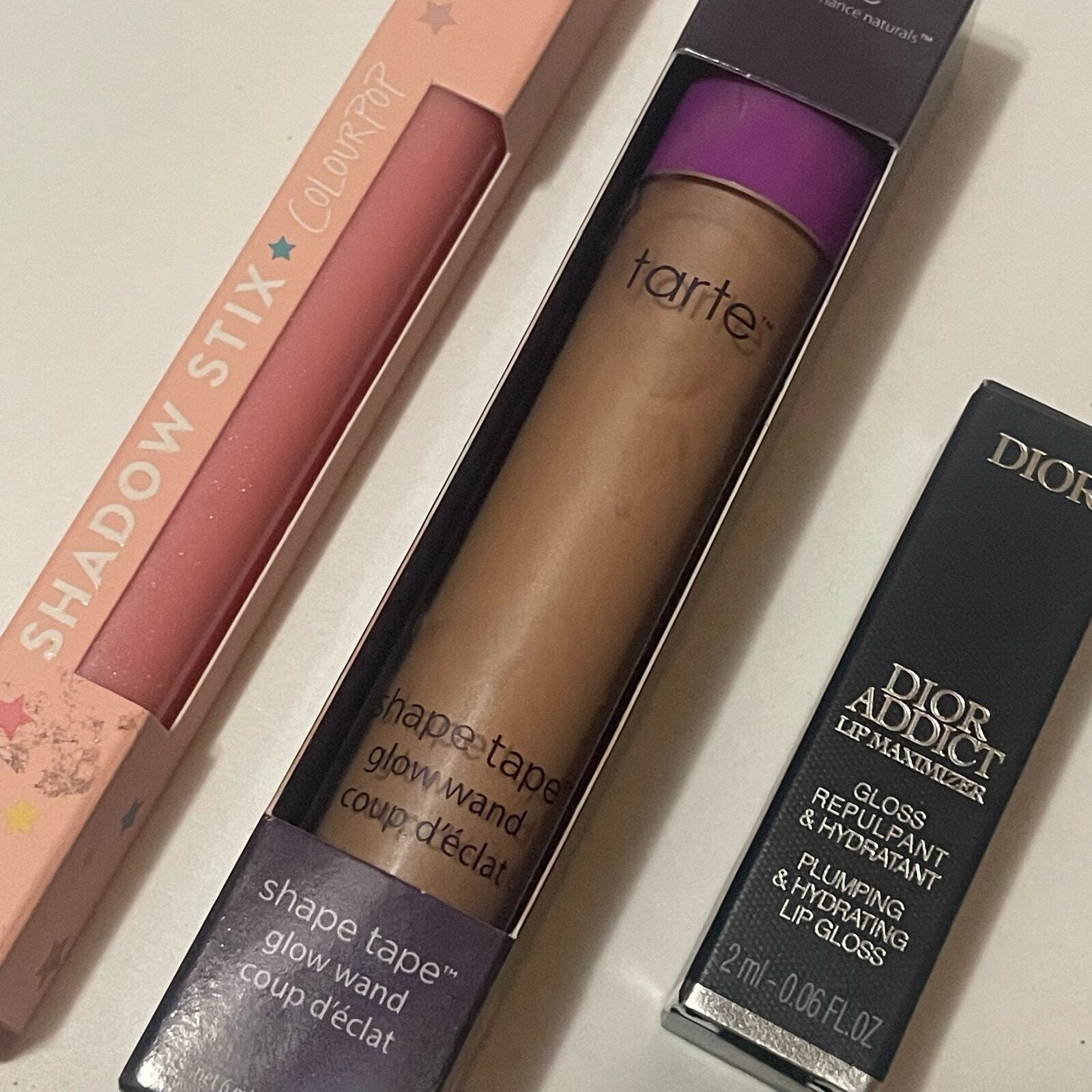 Lot of 3 NEW IN BOX makeup items: ColourPop, Tarte, Dior