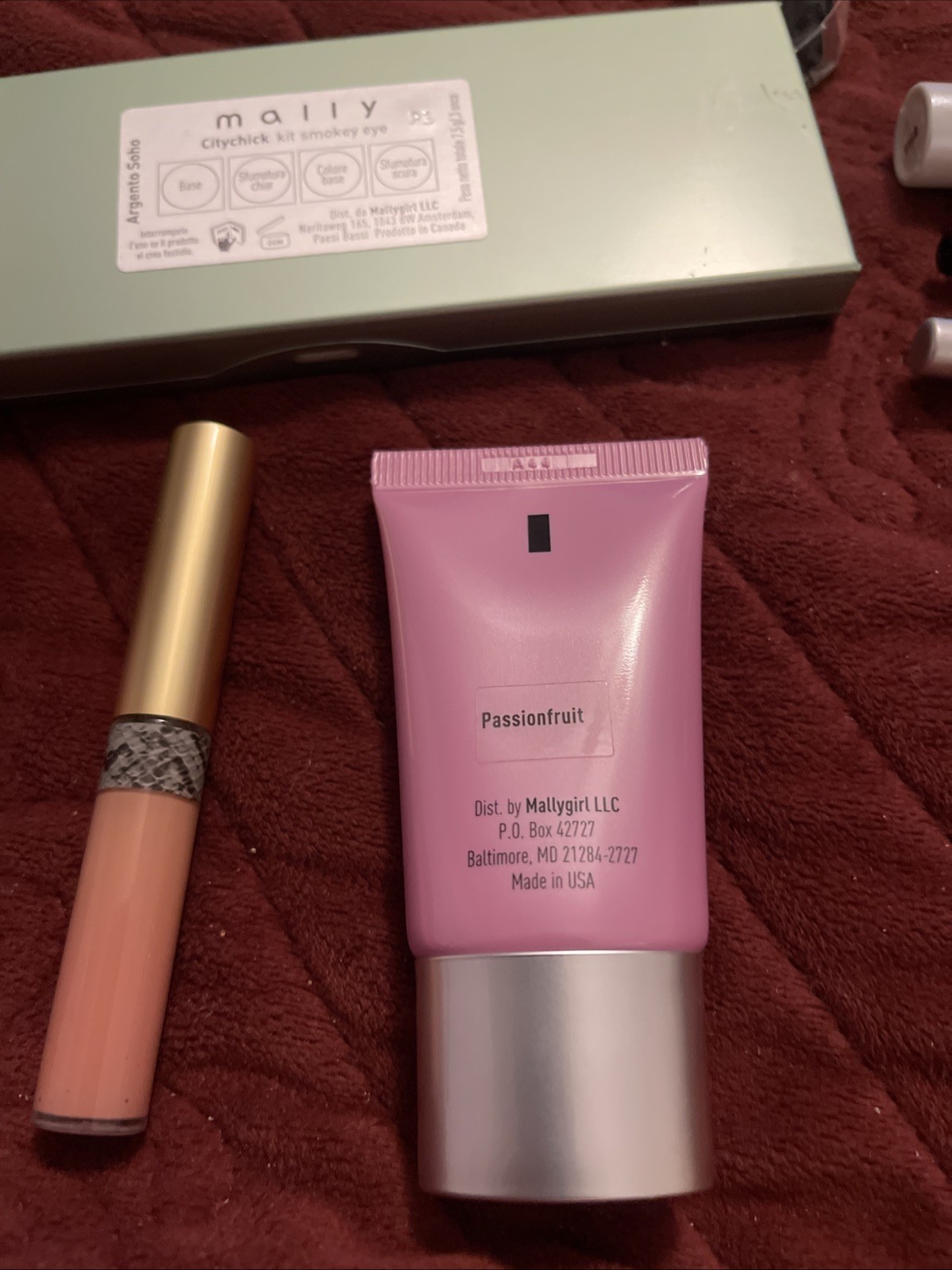 12pc MALLY Makeup ,shine, Glow, Lip, Concealer, Primer, Blush, Foundation, Clean