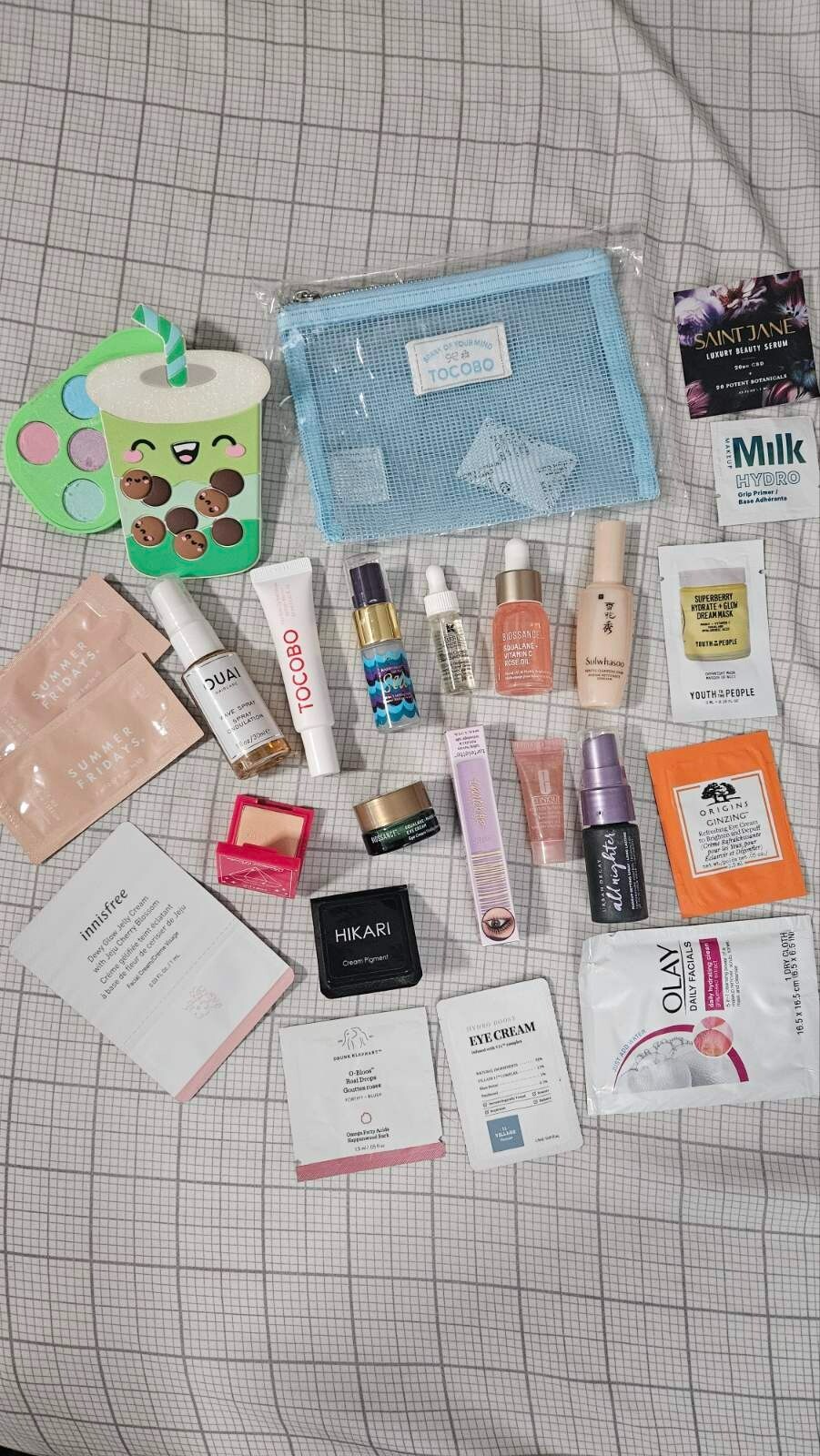 Lot of 15 skincare make up tester Tocobo, Tarte, Kiels, Biossance, Sulwhasoo, ..