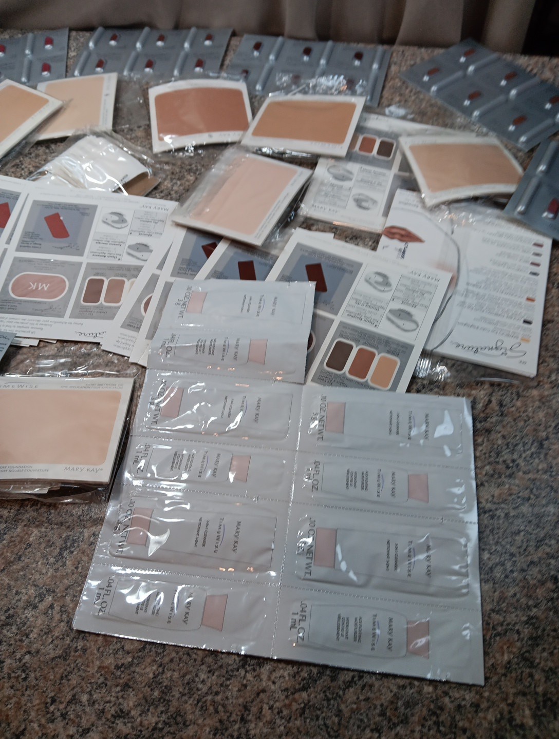 Large Lot Mary Kay Consultant Samples Lotions Lipstick Makeup