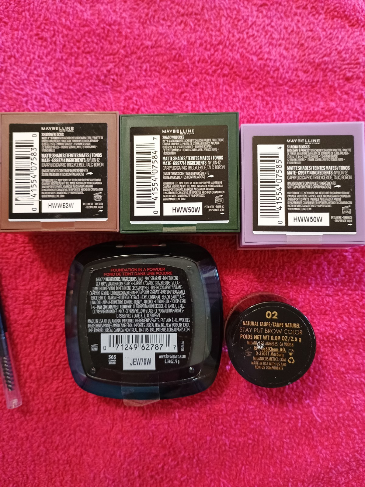 Makeup Bundle CoverGirl, L’Oreal, Maybelline, Almay, Rimmel – All NOT Sealed