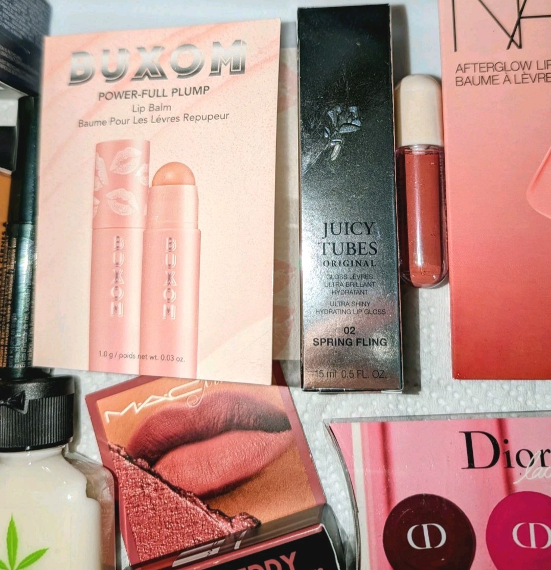 Cosmetics Lot 33 Pcs Bundle Deluxe Mini & Full Sz Makeup NEW Tarte Nars MAC Dior