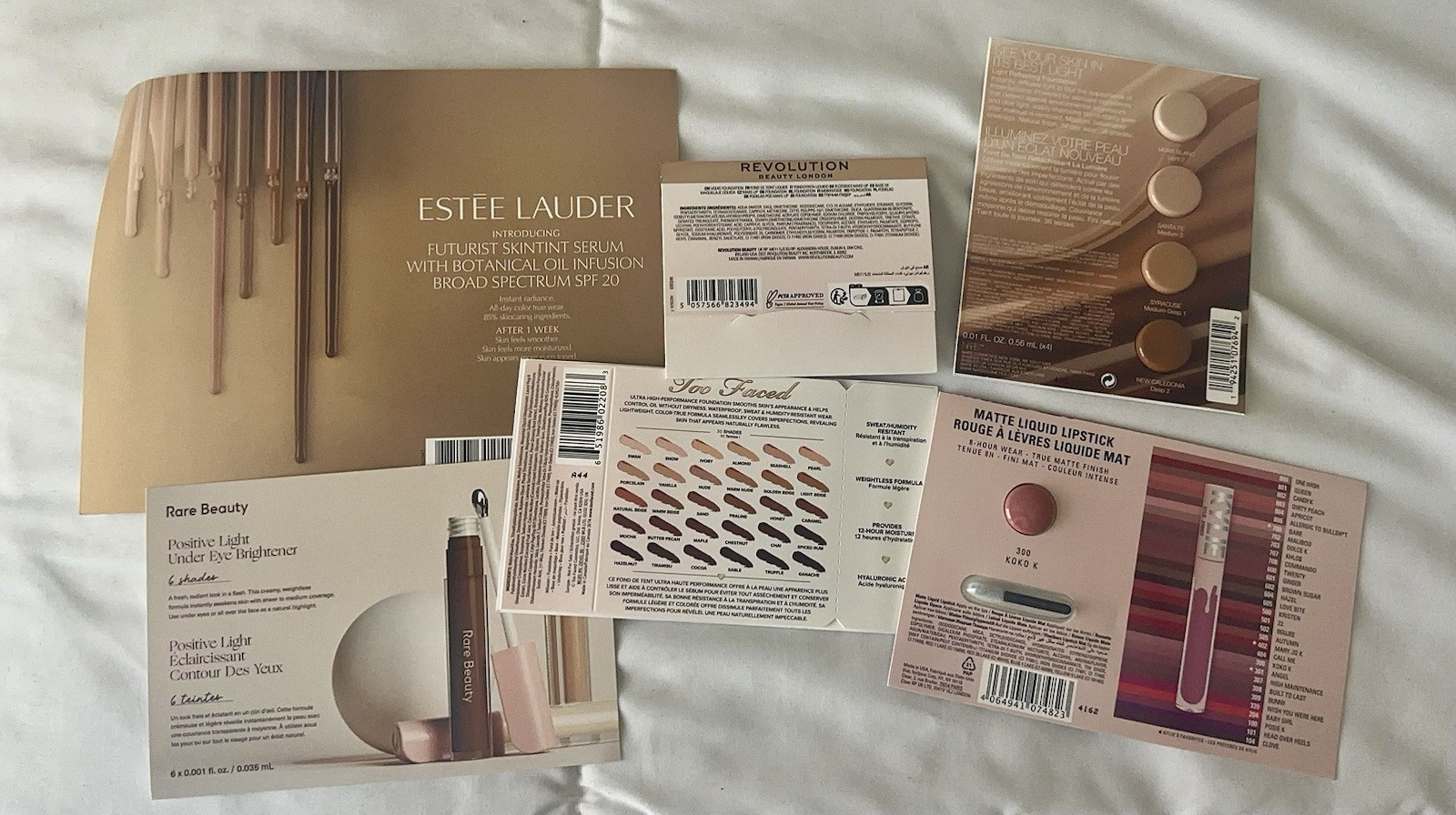 Random Lot of Skin Tints & Lip Tint Rare Beauty, Estée Lauder, NARS, Too Faced…