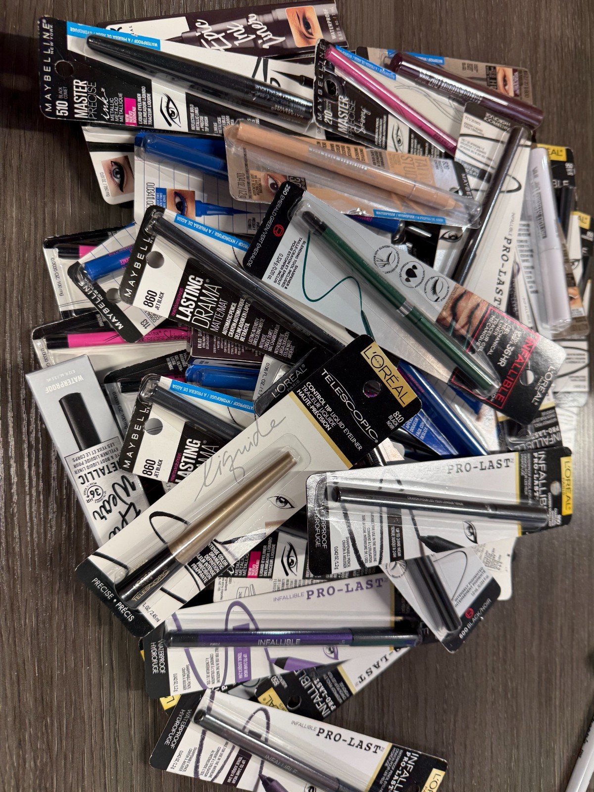 Name Brand Assortment of Eyeliners-50 pc Wholesale Lot