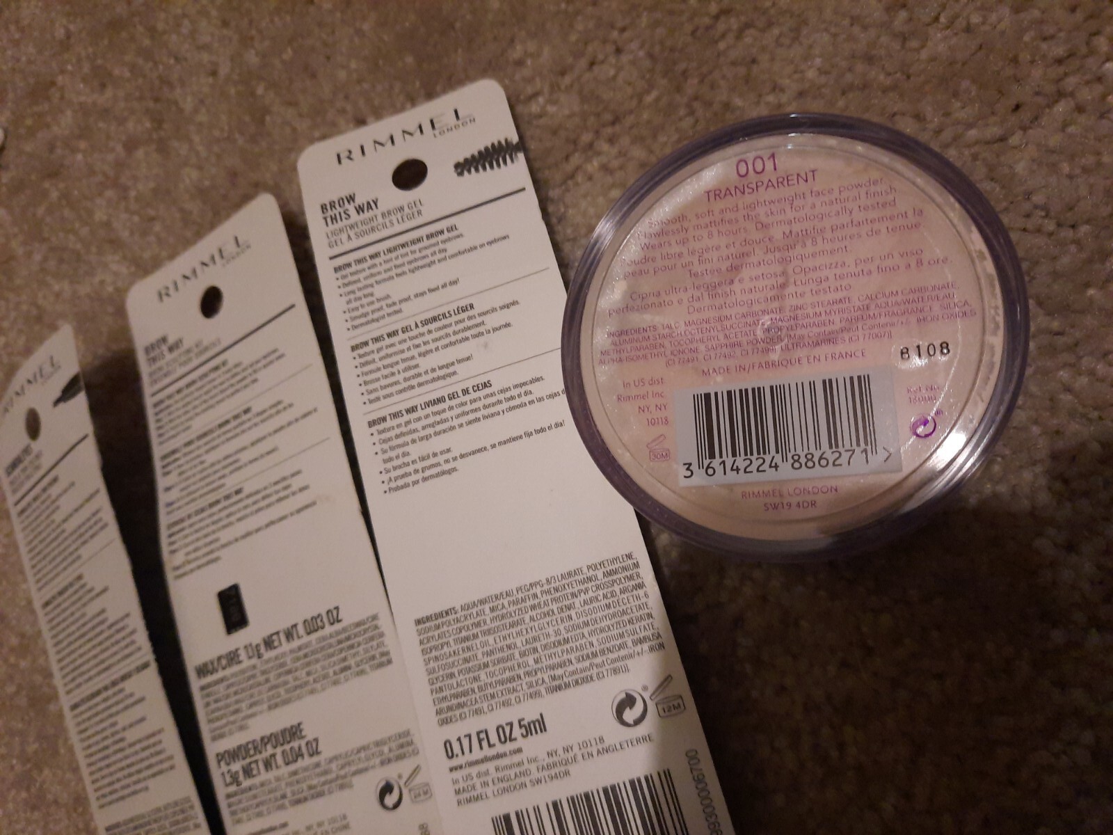Rimmel 4 Piece Assorted Makeup