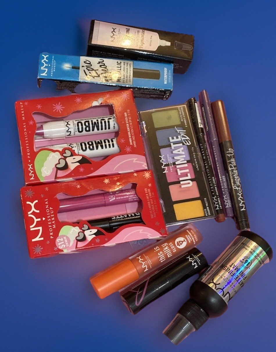 ❣️ NYX Makeup Cosmetic Bundle Lot 11 Pc Beauty Gift Set Lip And Eye FREESHIP❣️