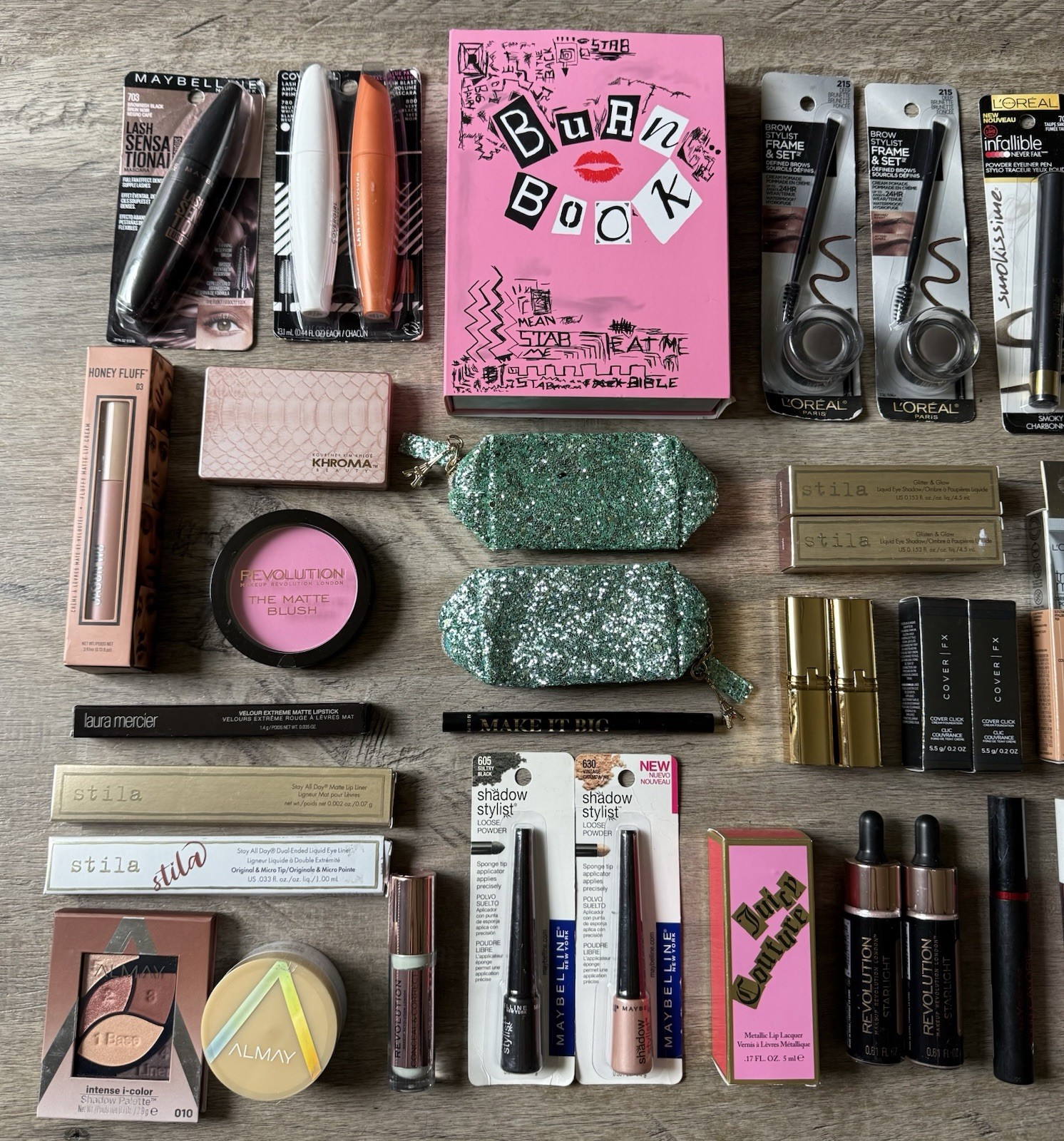 BEAUTY MAKEUP Mixed Lot Bundle – 55pc Stila Morphe Juicy Couture Cover FX RMS