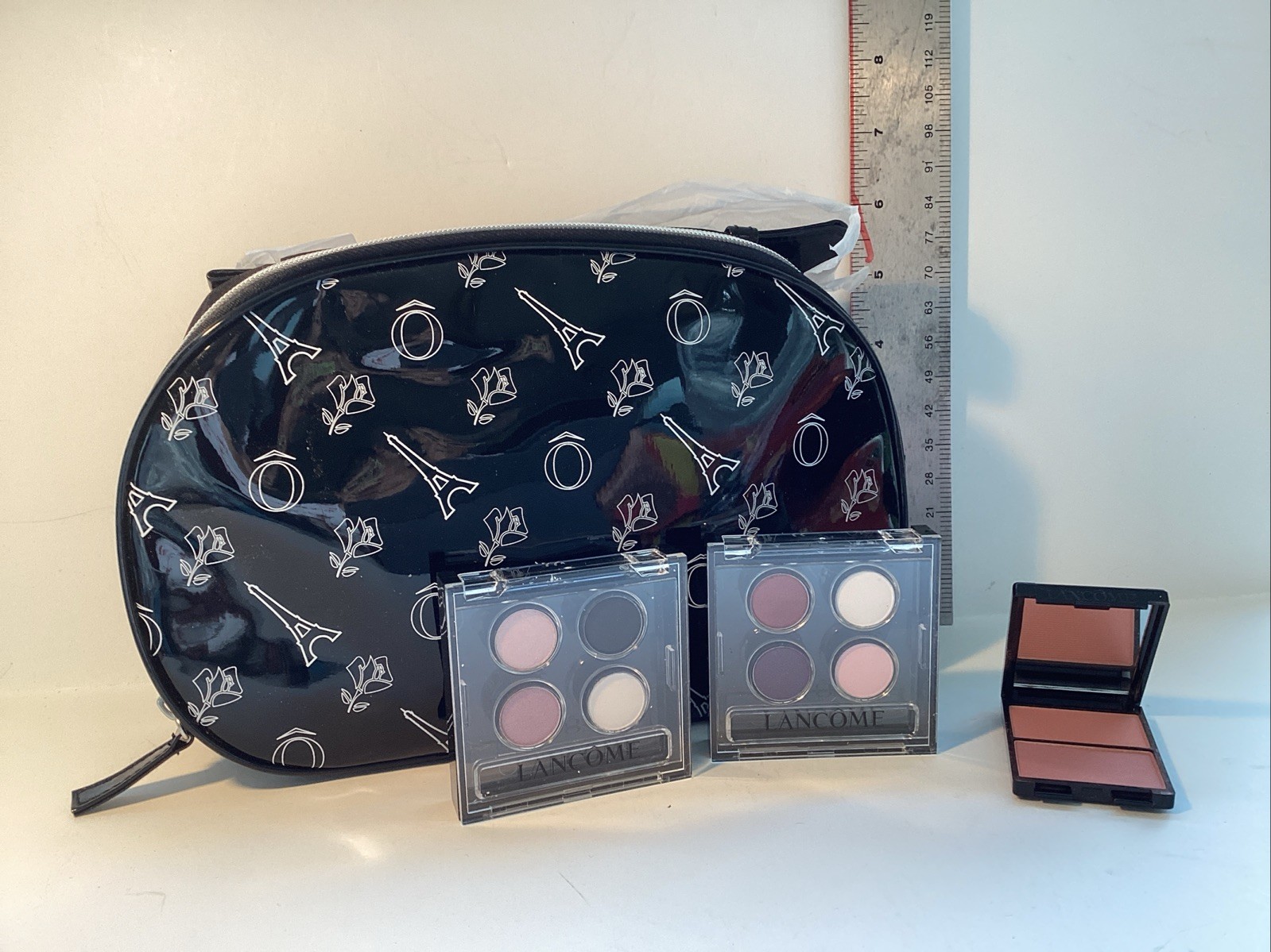 Lancôme Bag, Two Quad Eyeshadows-see Description And Rose Sable Blush Subtil NEW