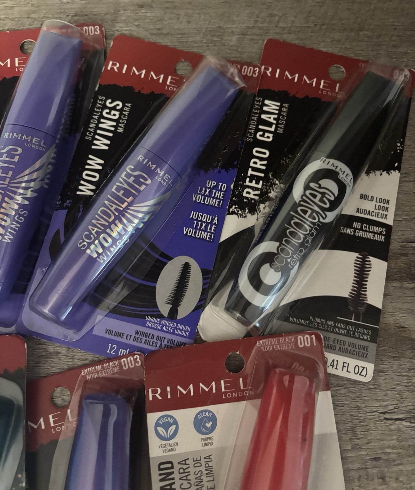 New Lot 9 New Rimmel London & L’Oreal Mascara Scandaleyes Wonder’Lash Air Volume