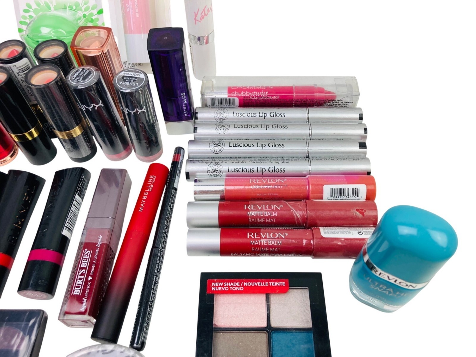 42 Pc Mixed Lot Of Makeup Products Covergirl Revlon Maybelline NYX Rimmel & More