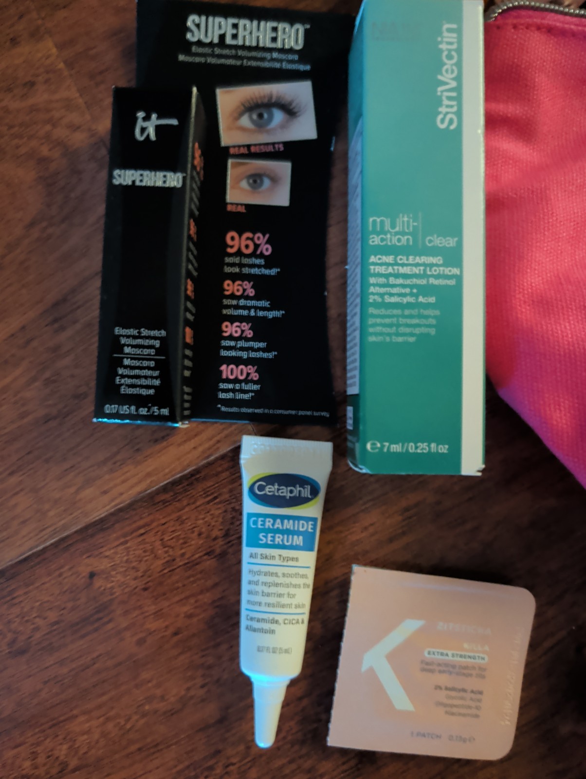 Mascara & Face Product Deluxe Samples w Bag- Tarte, Strivectin, It, Pixie & More