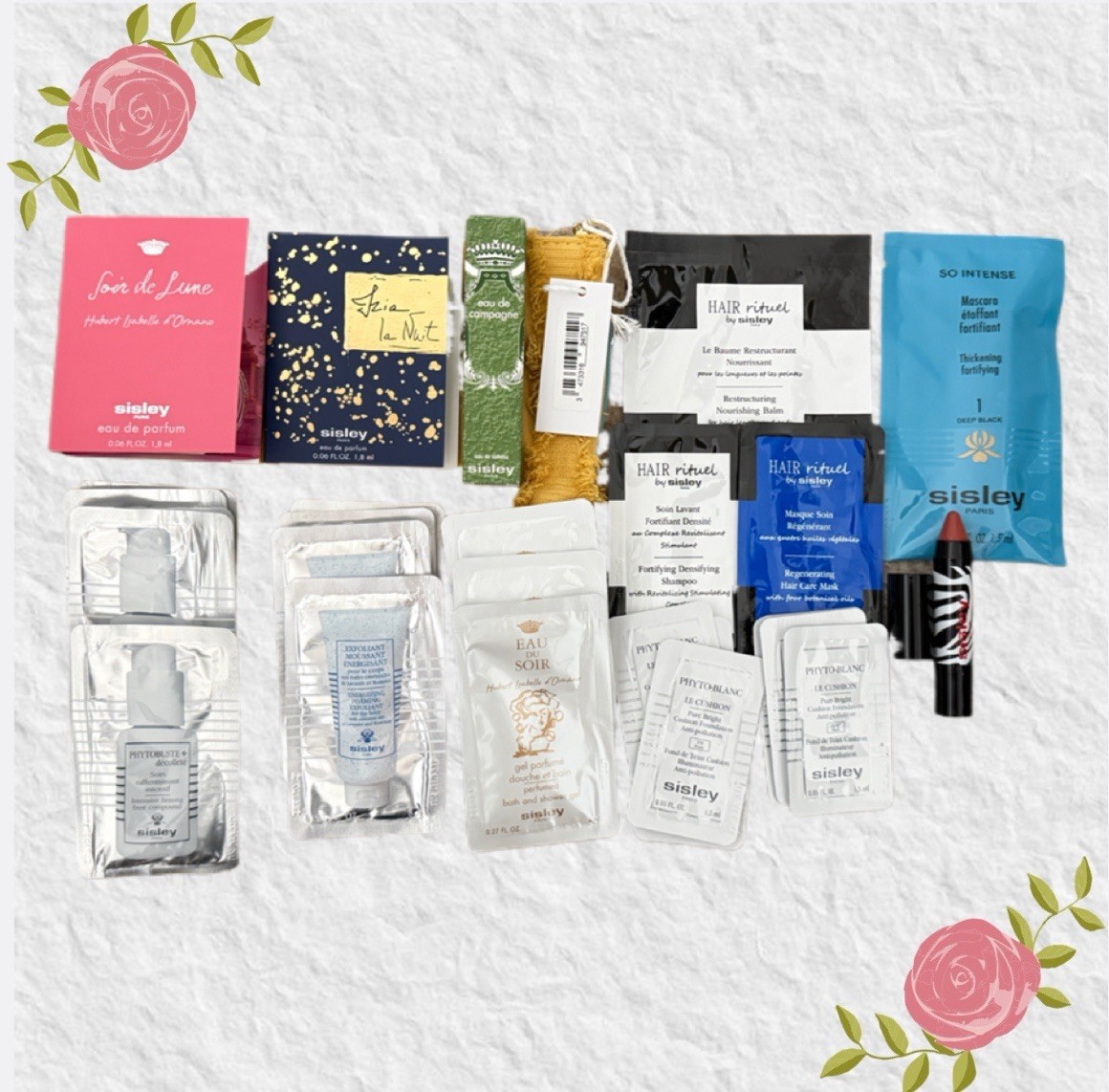 Sisley-Paris Bundle of New Assorted Beauty Product Samples