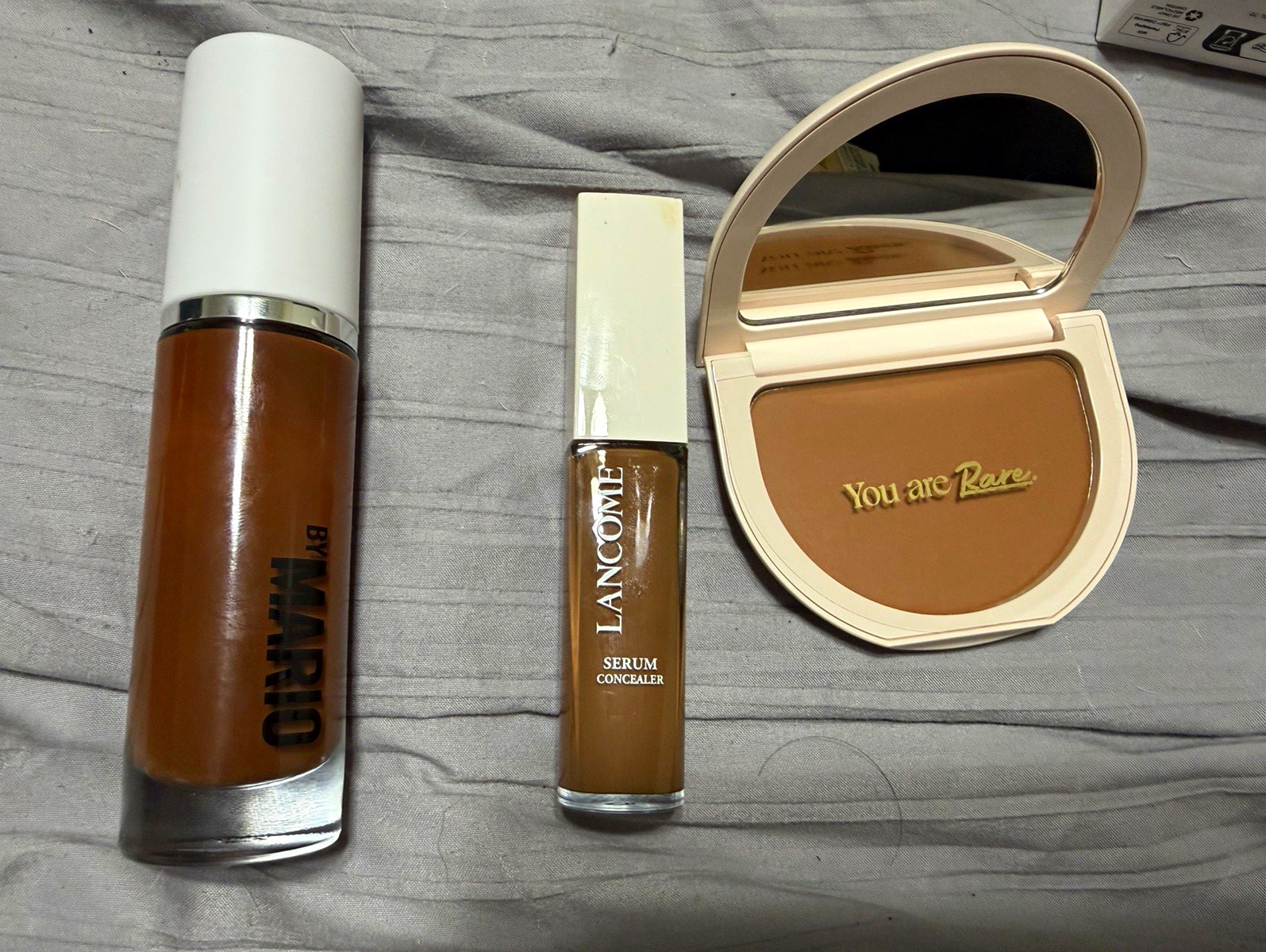 Mixed Brands Beauty Lot: Lancôme Serum Concealer, Rare Beauty Powder, K18