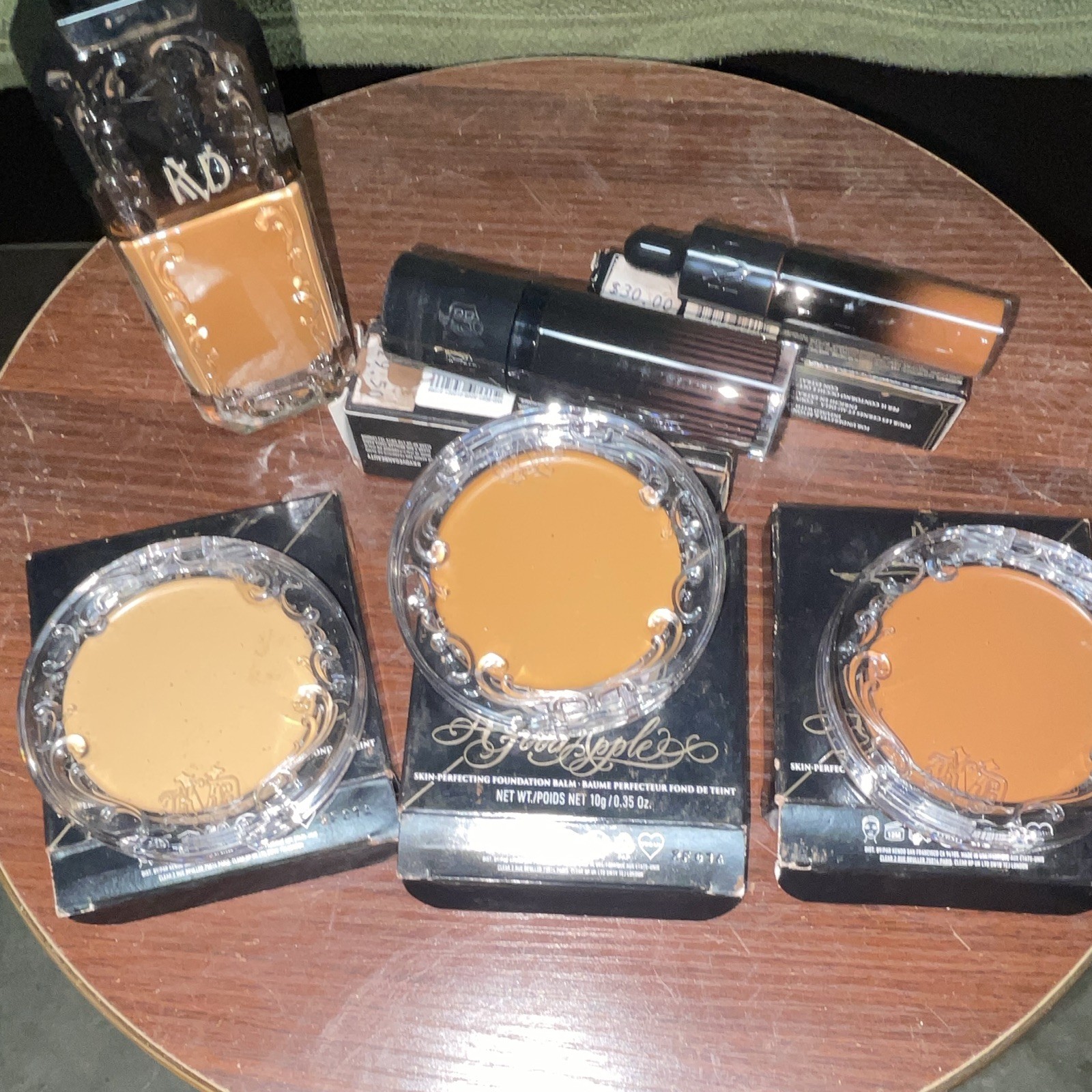 KVD Beauty Full Size Vegan Makeup Lot: Good Apple Foundation Balm + Concealer