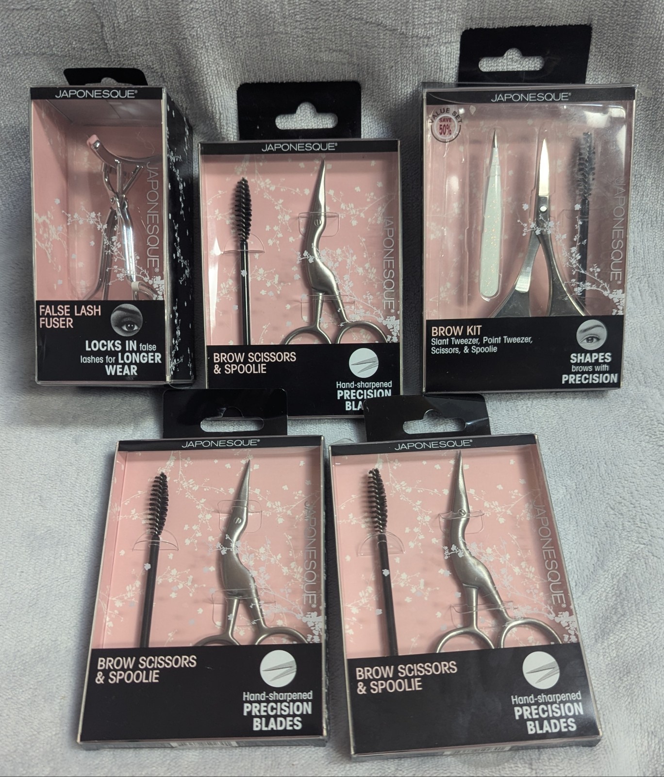 NEW Japonesque Beauty Tool Bundle – Brow Kits, Brow Scissors & False Lash Fuser
