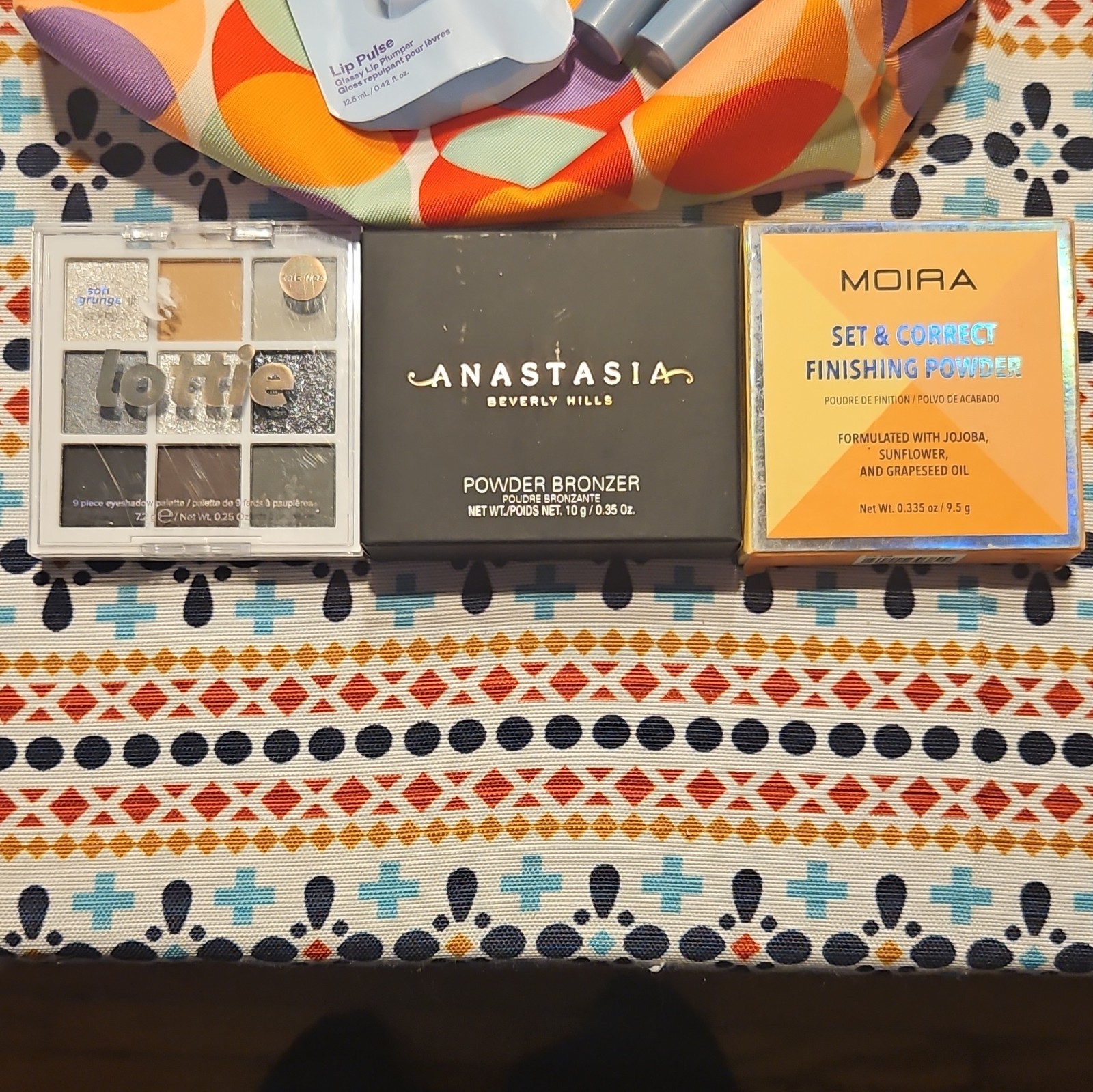 Assorted Makeup Lot: Lys,WAKEMAKE Palette, Kosas Lip, MOIRA Powder, Lottie, Etc.