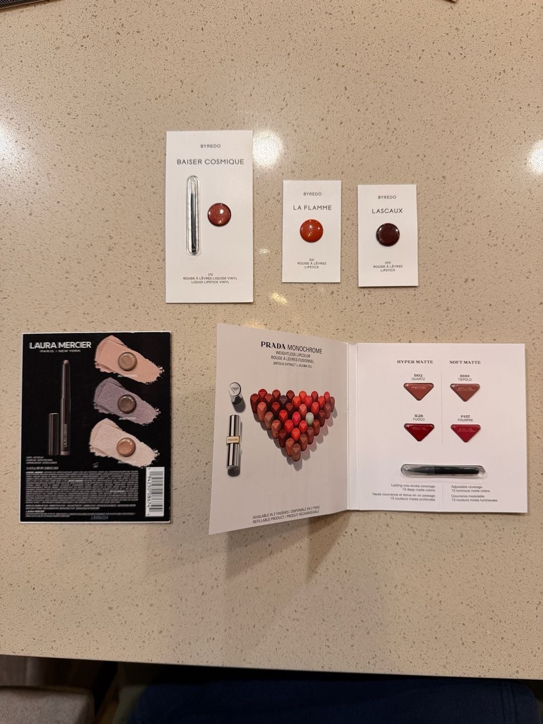 Luxury Makeup Brand Promotional Deluxe Sample Card Bundle (16)
