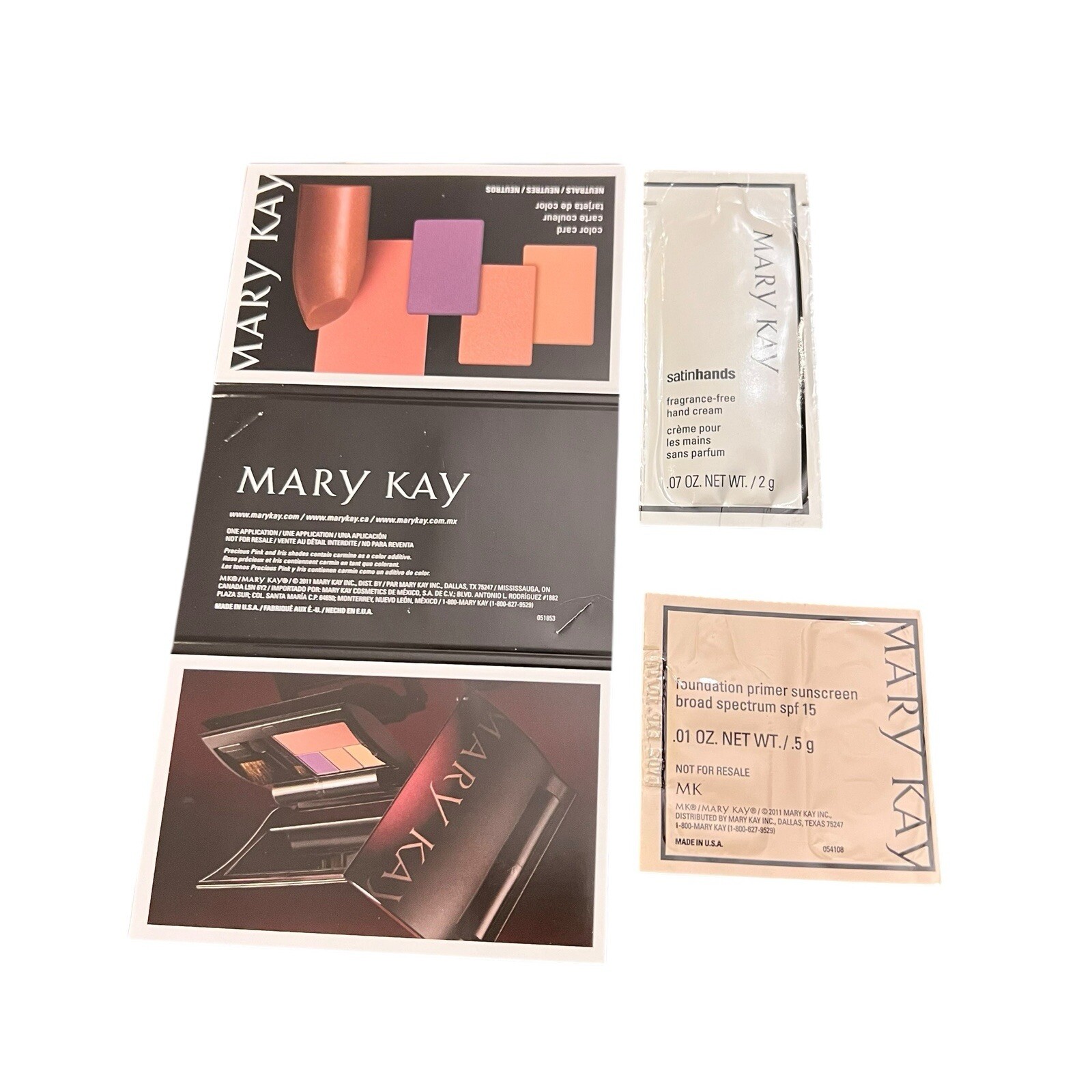 Mary Kay Lot Assorted Samples New & Discontinued Colors Single Use Travel #103
