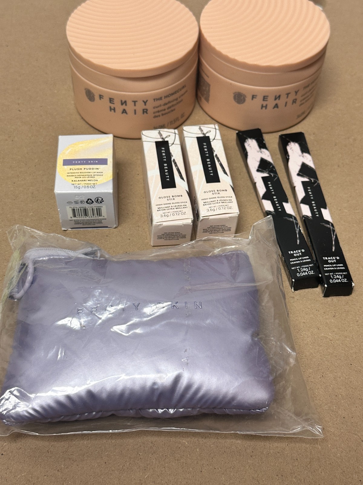 Fenty Beauty Mixed Make Up and Beauty Lot Bundle Gloss Pencil Curl Mask NEW
