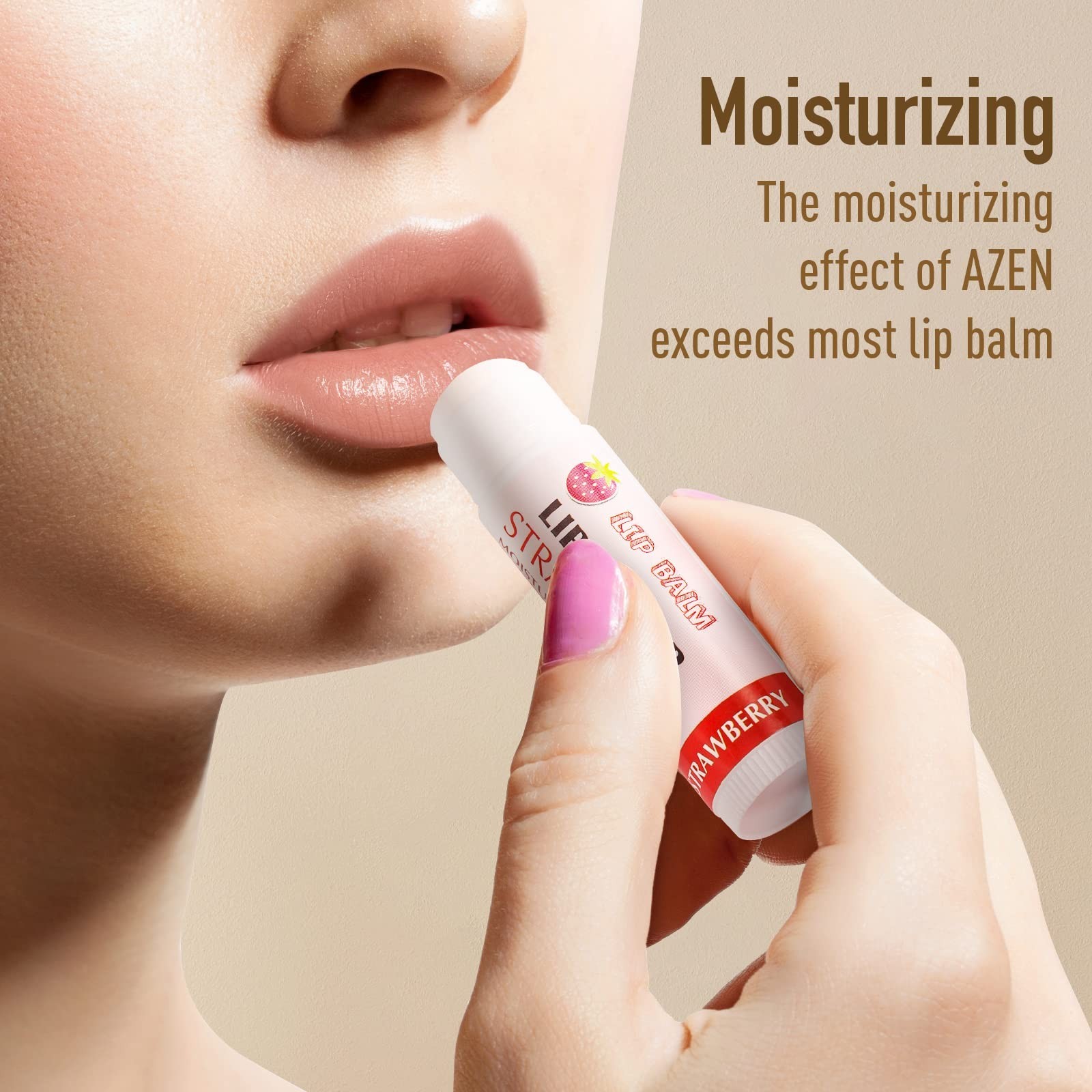 AZEN 120 Pack Lip Balm Bulk, Moisturizing Lip Balms for dry cracked lips, Val…
