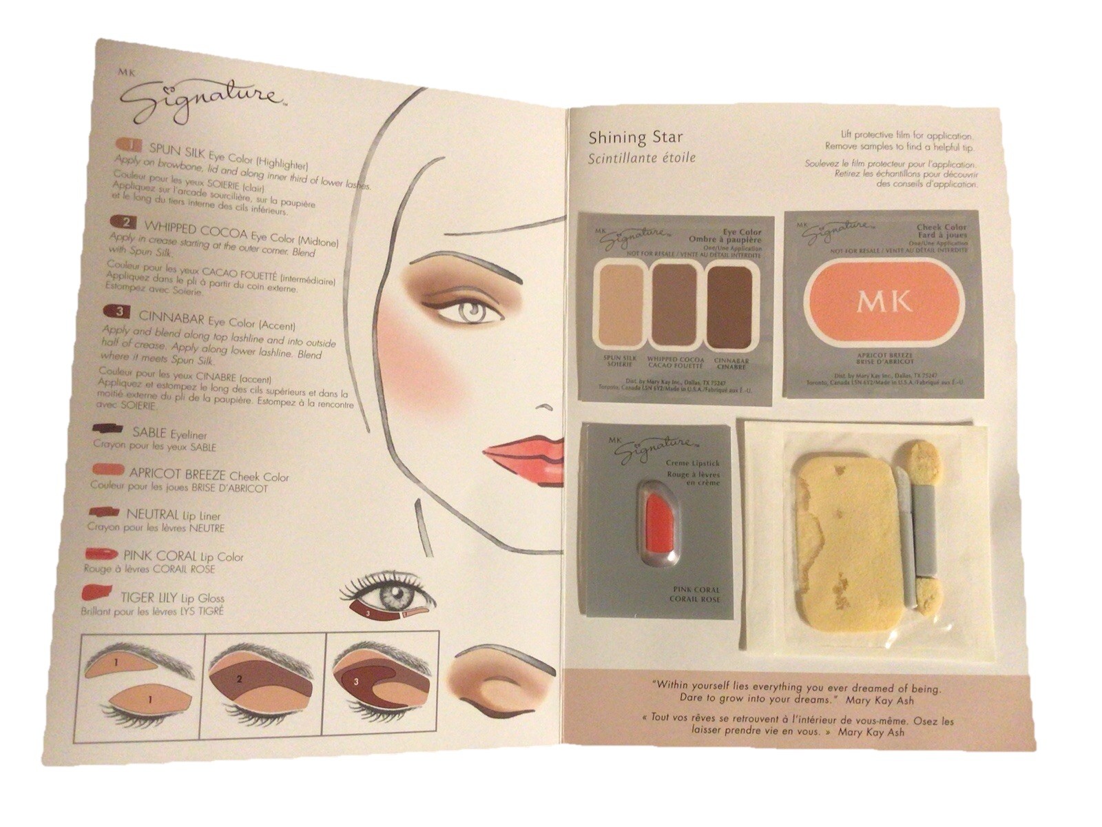 VTG Discontinued Mary Kay Signature Makeup Cards 1-2 Applications X 10.Sealed.