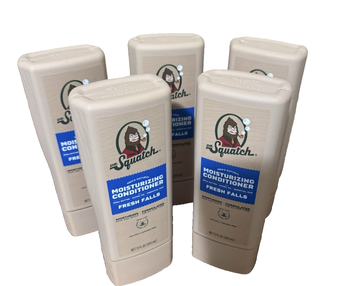 Dr. Squatch Fresh Falls Natural Hair Conditioner for Men, 11 fl oz PACK OF 5