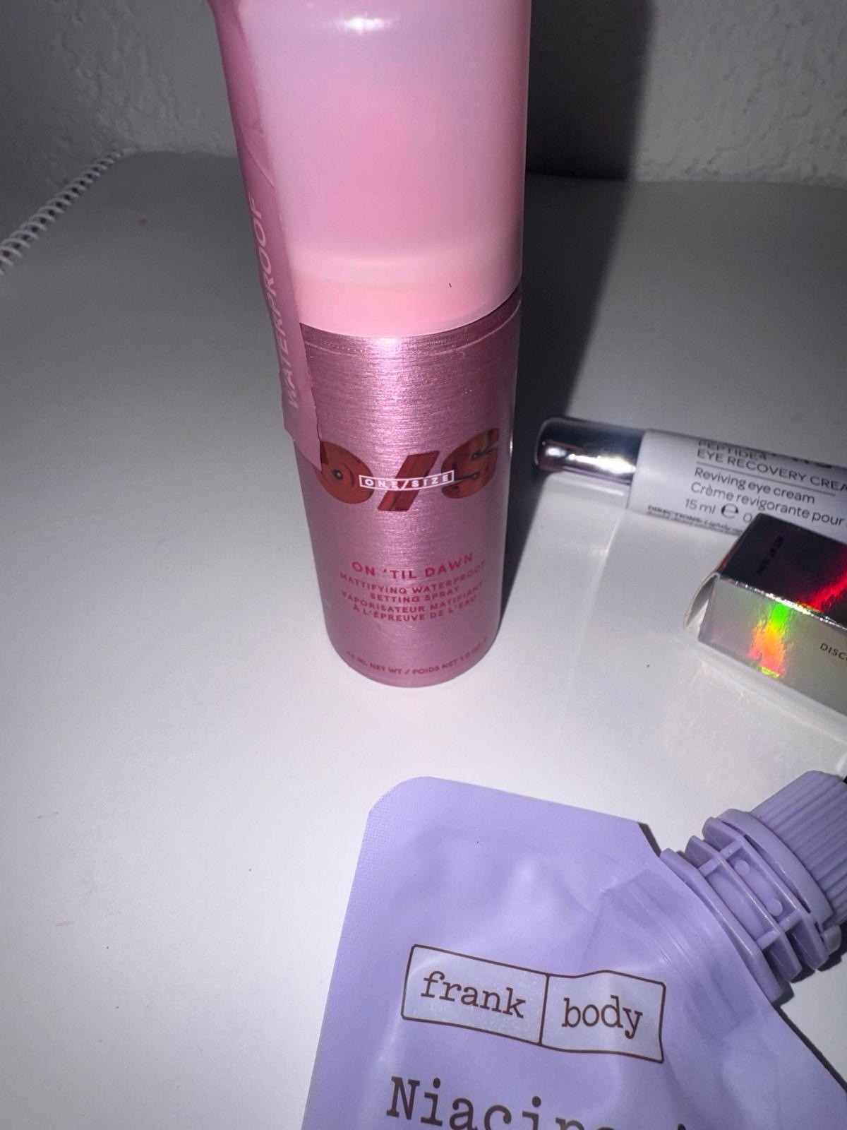 Assorted Travel Size Mixed Lot: One/Size On ‘Til Dawn, Inkey Peptide Eye Cream