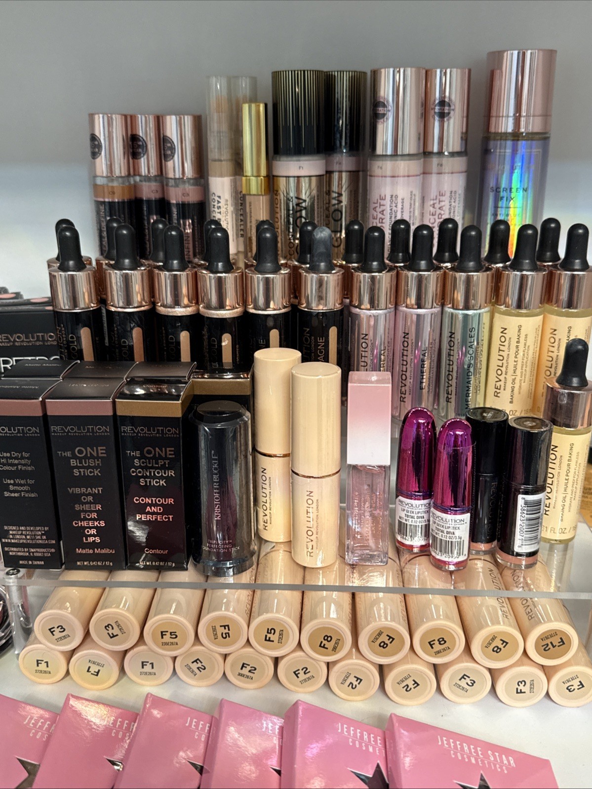 120 Pc Revolution Makeup Bundle NEW BK Jeffree Star YSL Retail Over $1000