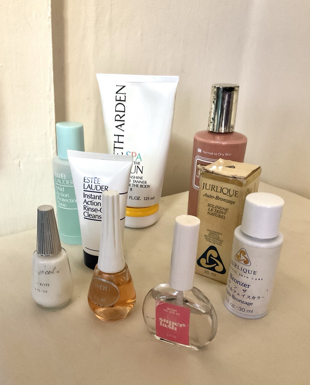 Vintage Lot Of Makeup Bottles Discontinued Elizabeth Arden Estee Lauder Ultima 2