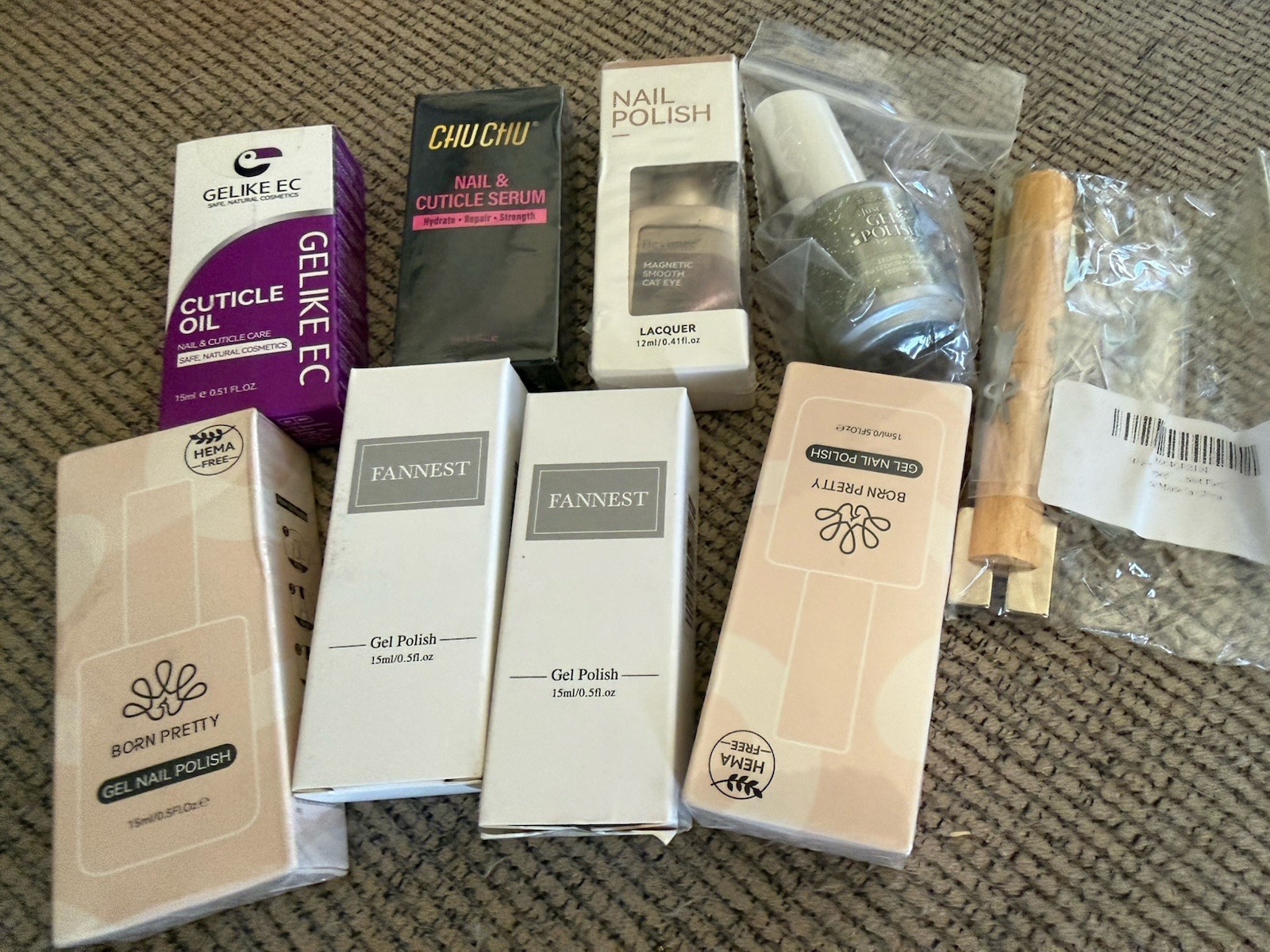 NEW Gel Nail Polish, Cosmetics Bundle Lot, Born Pretty, Fannest, Etc. Bulk Buy