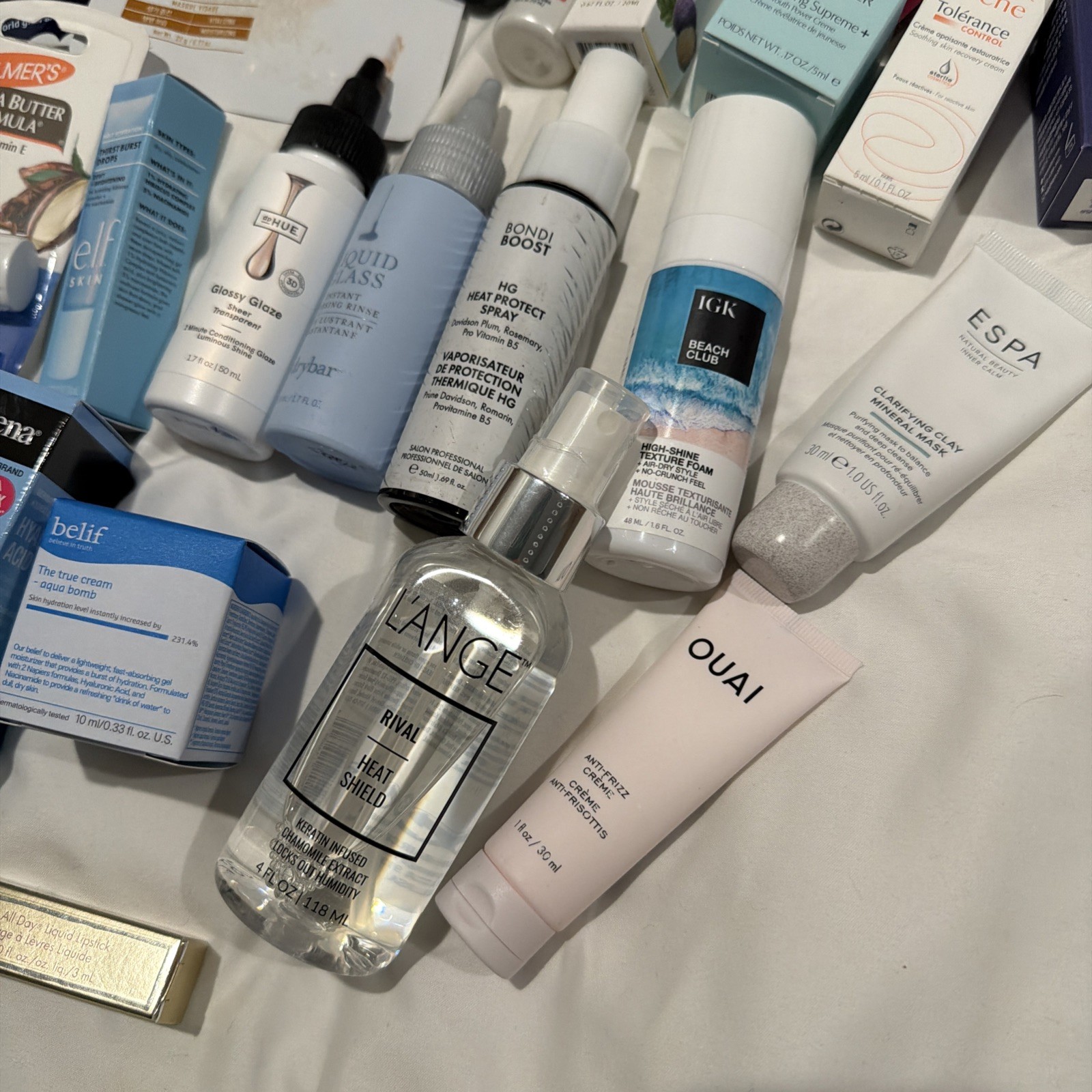 Mixed Skincare Makeup Lot Ulta Valentino drybar Hoola IGK Sample Full size Stila