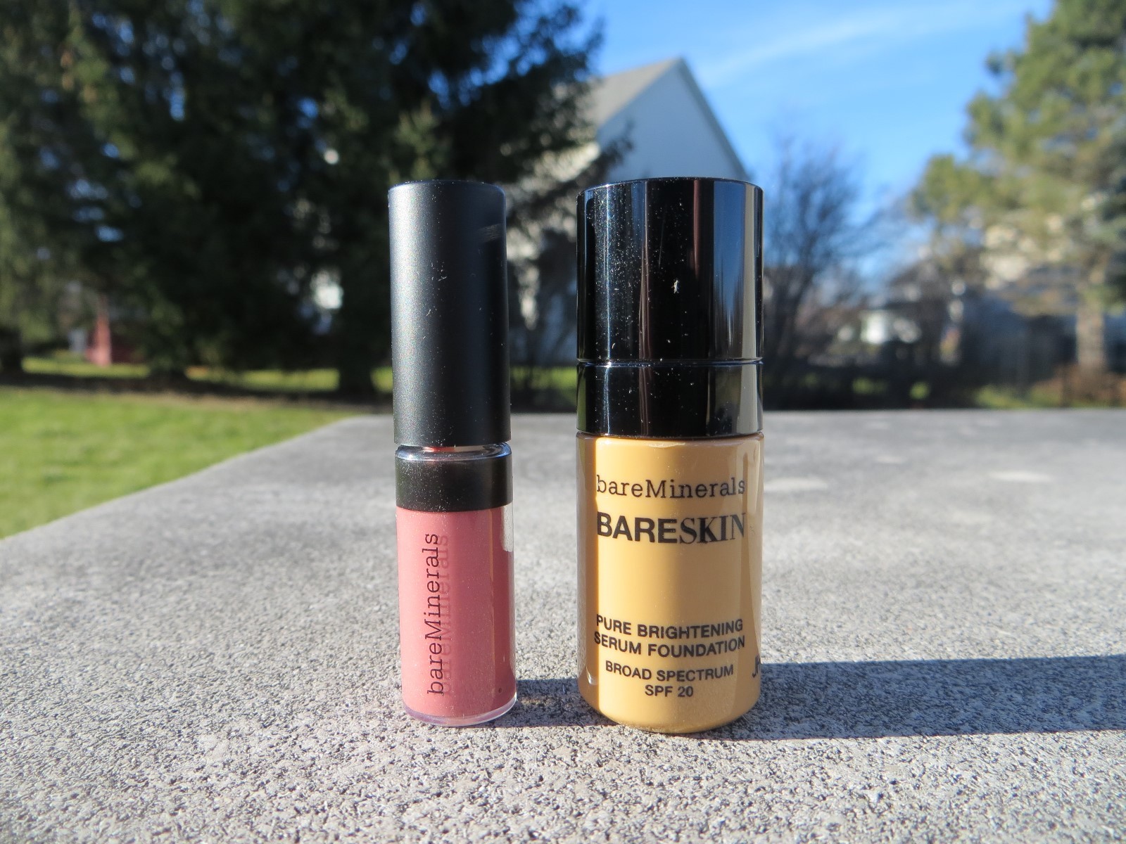 NEW- Bare Minerals BareSkin foundation & Gen Nude gloss – deluxe travel size