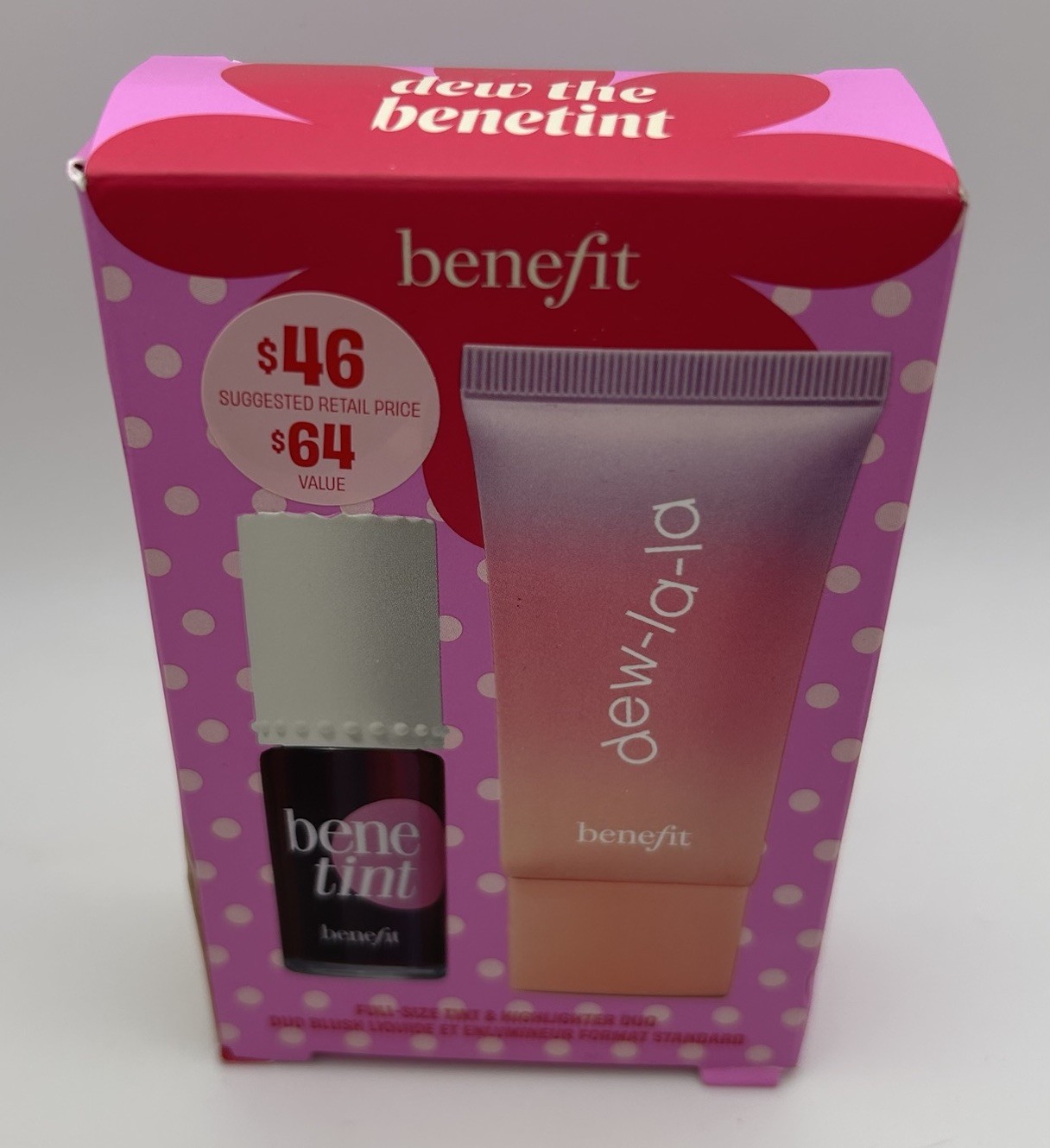 BENEFIT COSMETICS Benetint & Dew La La Liquid Highlighter Gift Set