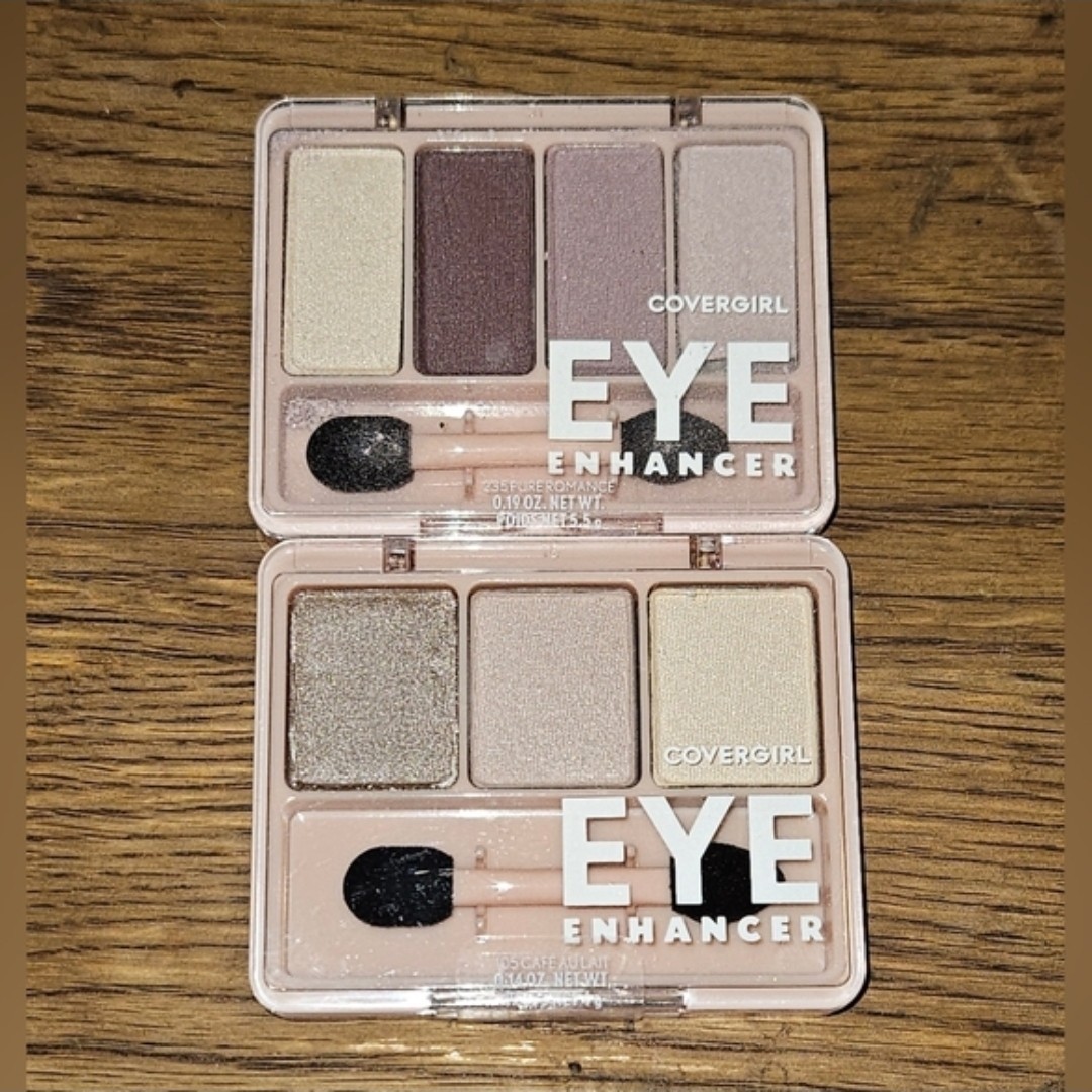 CoverGirl Eye Enhancer Eyeshadow Palette – Pure Romance & Cafe Au Lait BNIB
