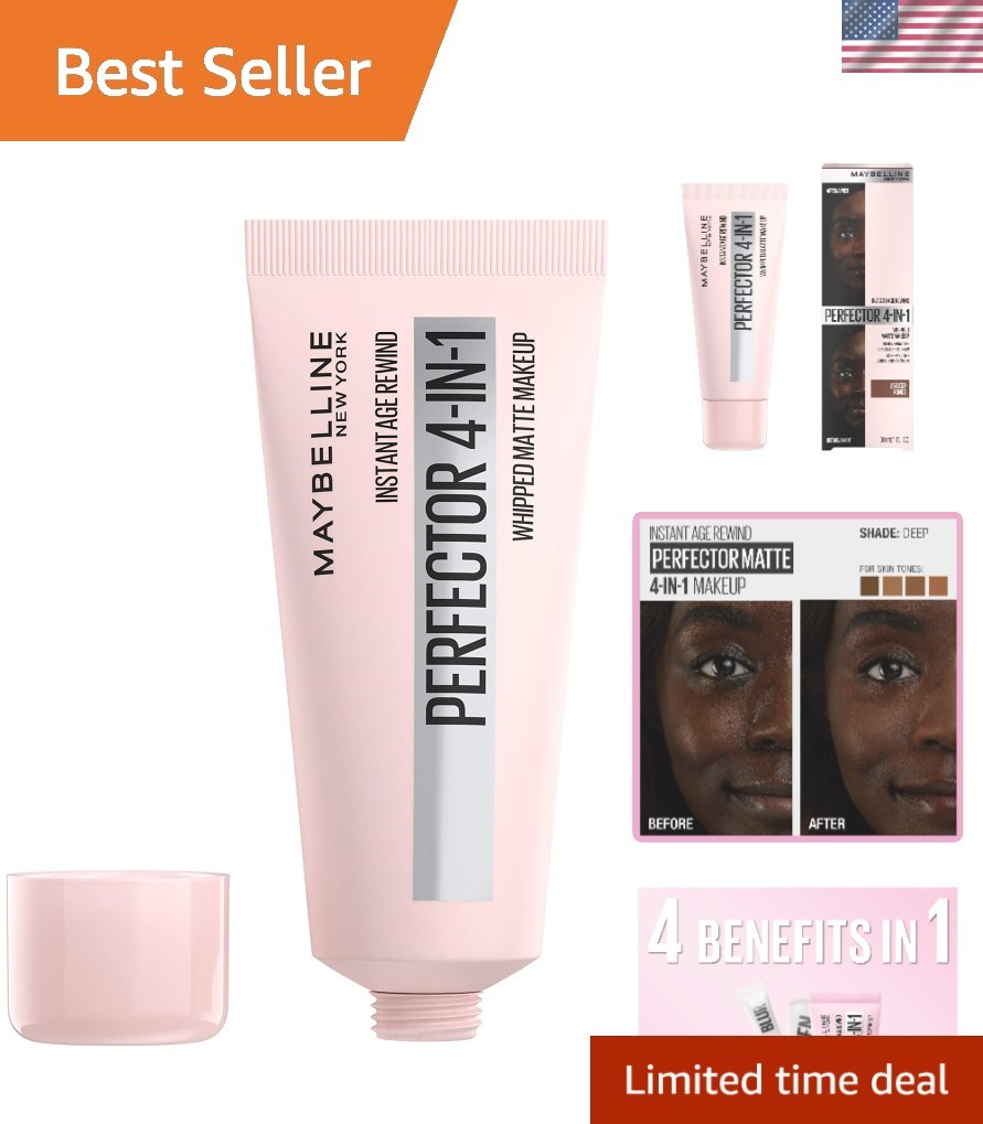 Instant Age Rewind 4-in-1 Whipped Makeup, 05 Deep – Weightless Matte Perfection