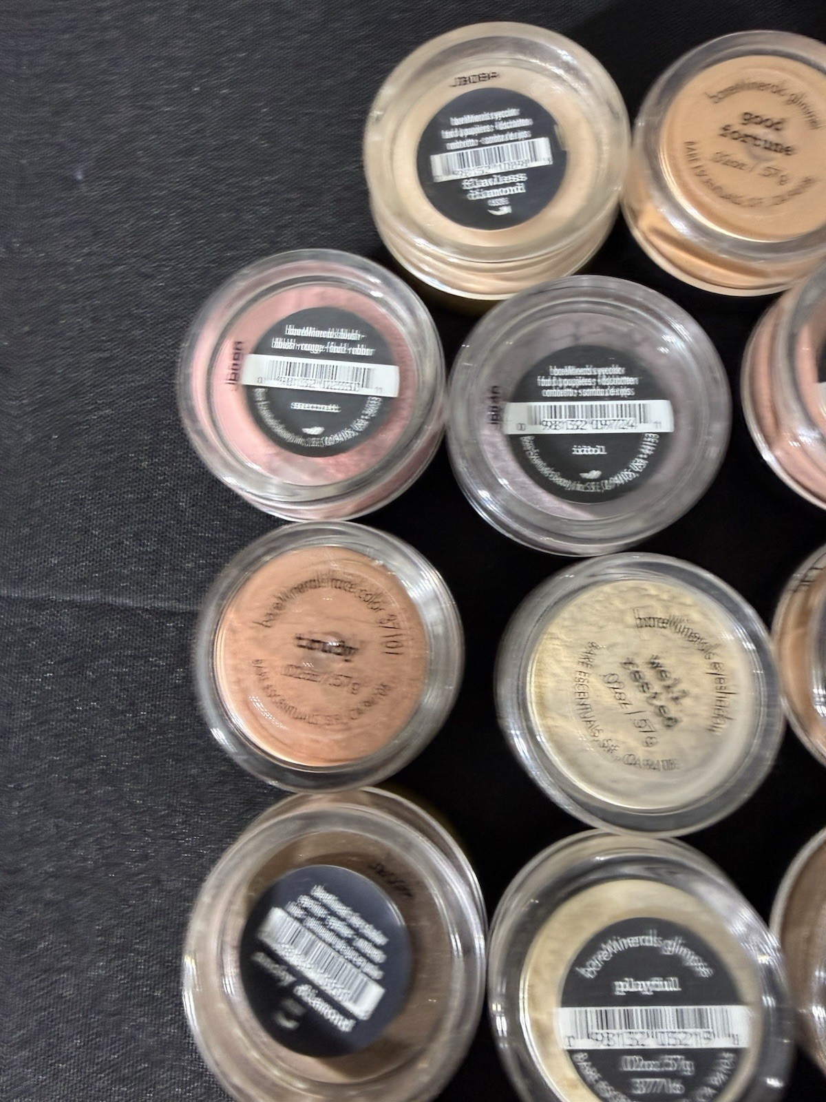Huge Lot of 14 BARE ESCENTUALS bareMinerals i.d. Eyecolor Glimmer Blush