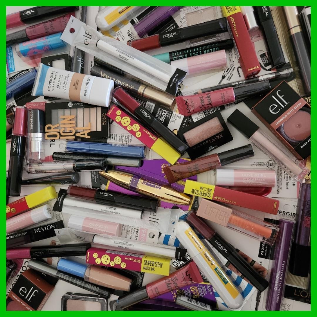 7pc Mixed Makeup Lot, Revlon, Loreal, Maybelline, Covergirl, Almay, NYX, Elf