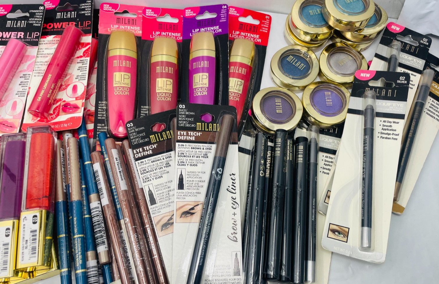 New 75 PC MILANI MAKEUP LOT **RARE HARD-TO-FIND ITEMS **GREAT DEAL!