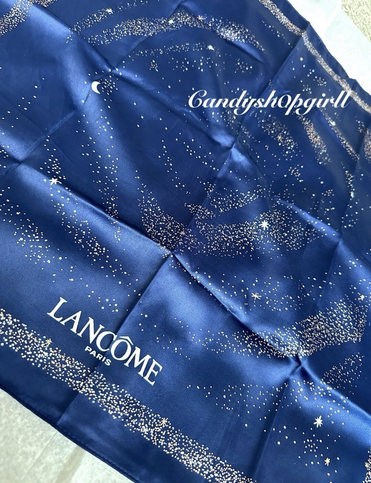 8PC LANCOME Set/Lipstick/Scarf/Cils Booster XL/Lash Idole Flutter Extension/Bag