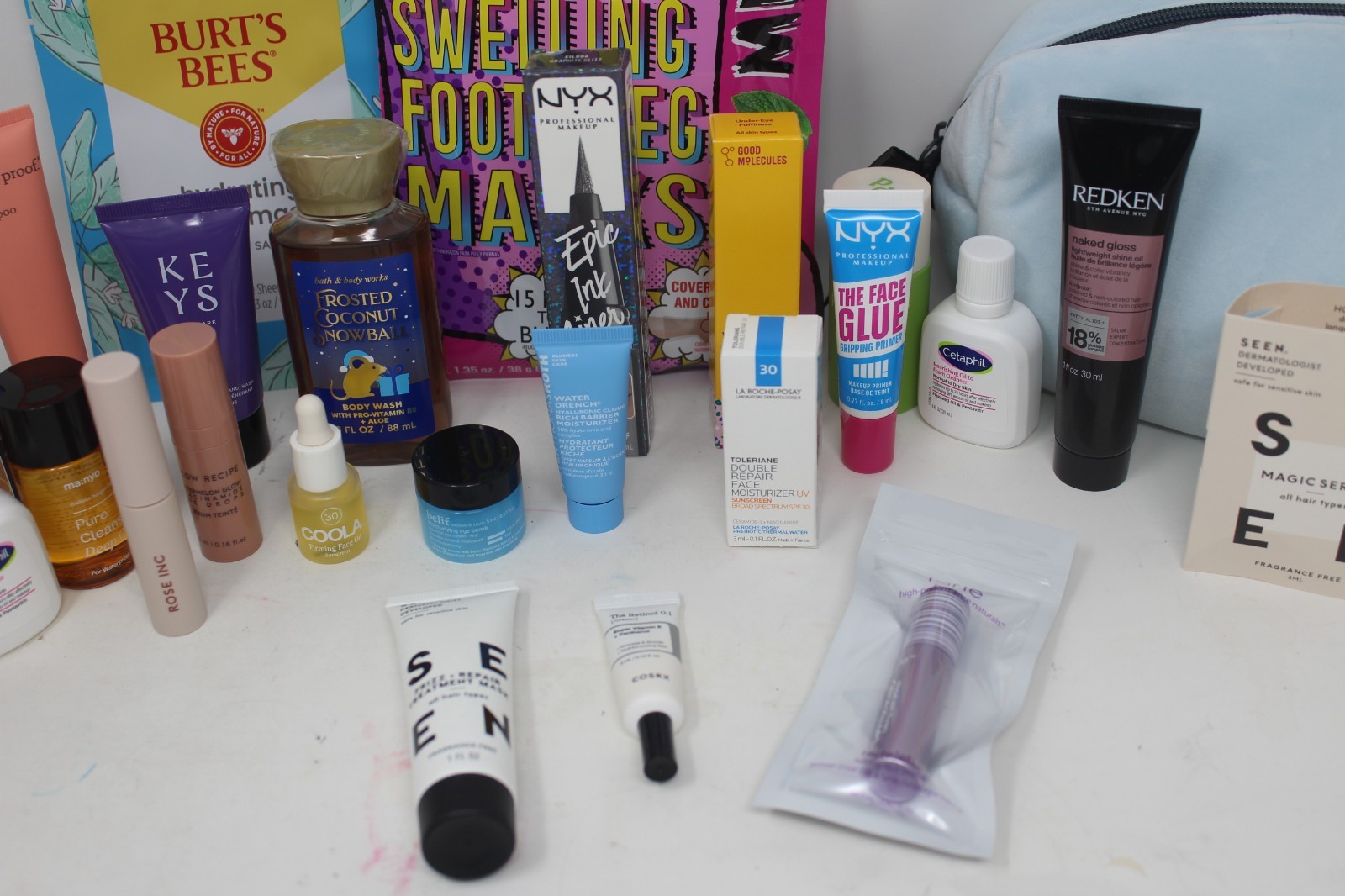 x25 Lot Travel Size Hair & Beauty & Bag Tarte Coola Roc Rose Inc Redken NYX New