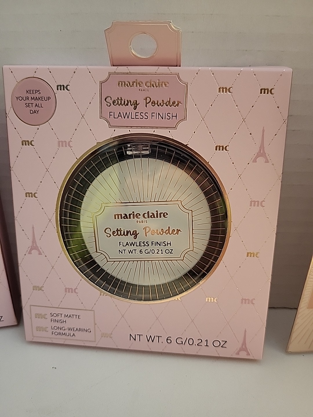 Marie Claire Makeup Lot Of 4. Total Face Pallet, Setting Powder, Eyeliner, Blush