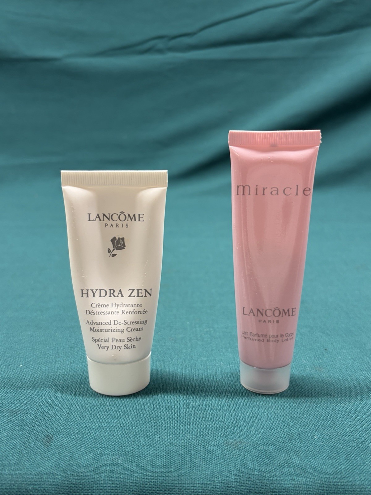 Lancome Lot of 28 Travel and Sample Size Products; Moisturizer/Eye Cream & More