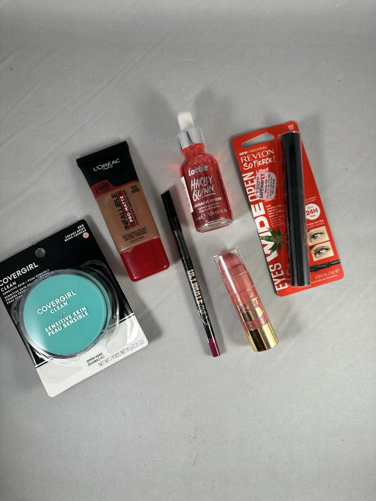 Makeup Mixed Lot Full Size COVERGIRL Lottie L’Oréal Revlon Sensitive 24HR
