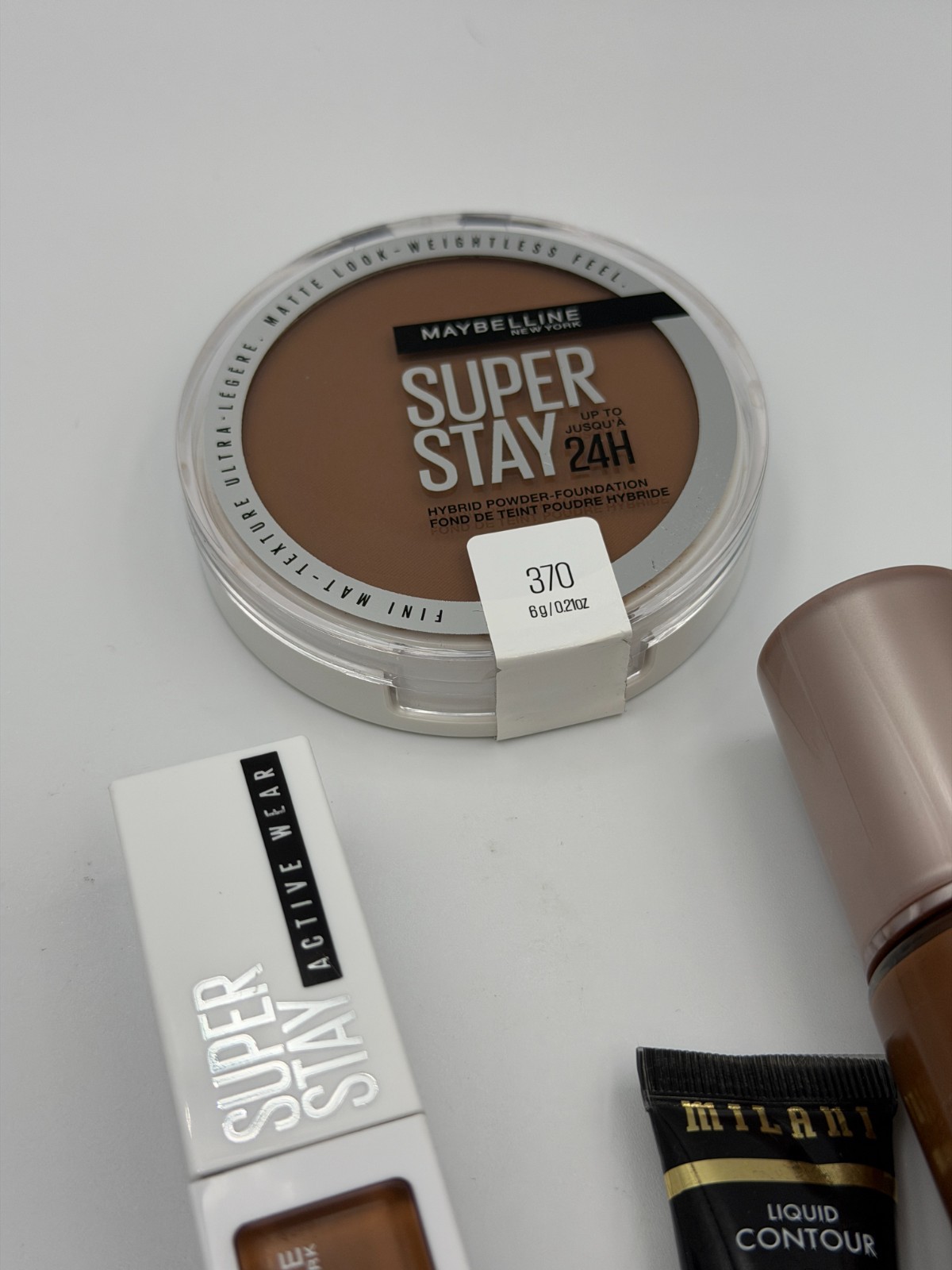 5PCS Makeup Lot Dark Skin Tones Maybelline Super Stay, Milani Conceal + Perfect