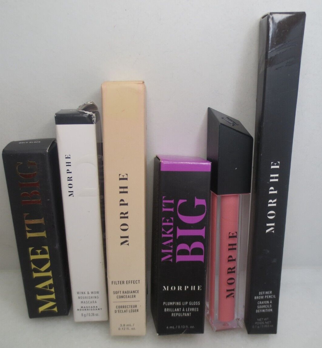 MORPHE – ASSORTED MAKEUP – LIP, FACE ANS EYES – 6 PCS